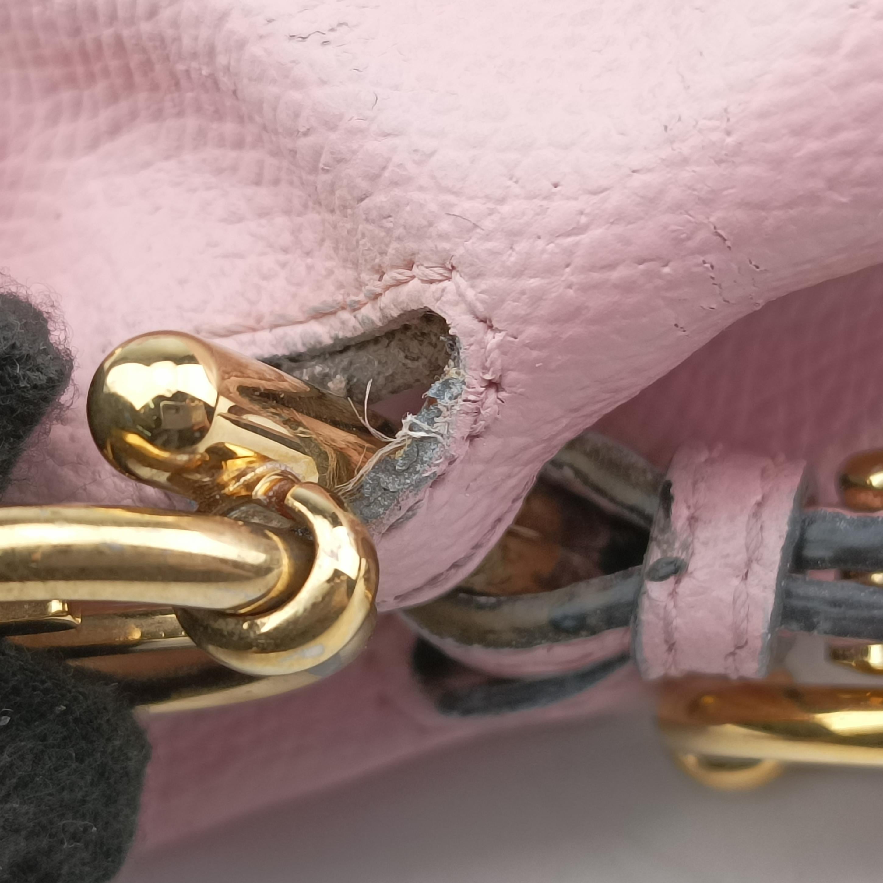 Vintage Fendi Mon Tresor Mini Bucket Pink Leather 8BS010 shoulderbag | stylenewstar