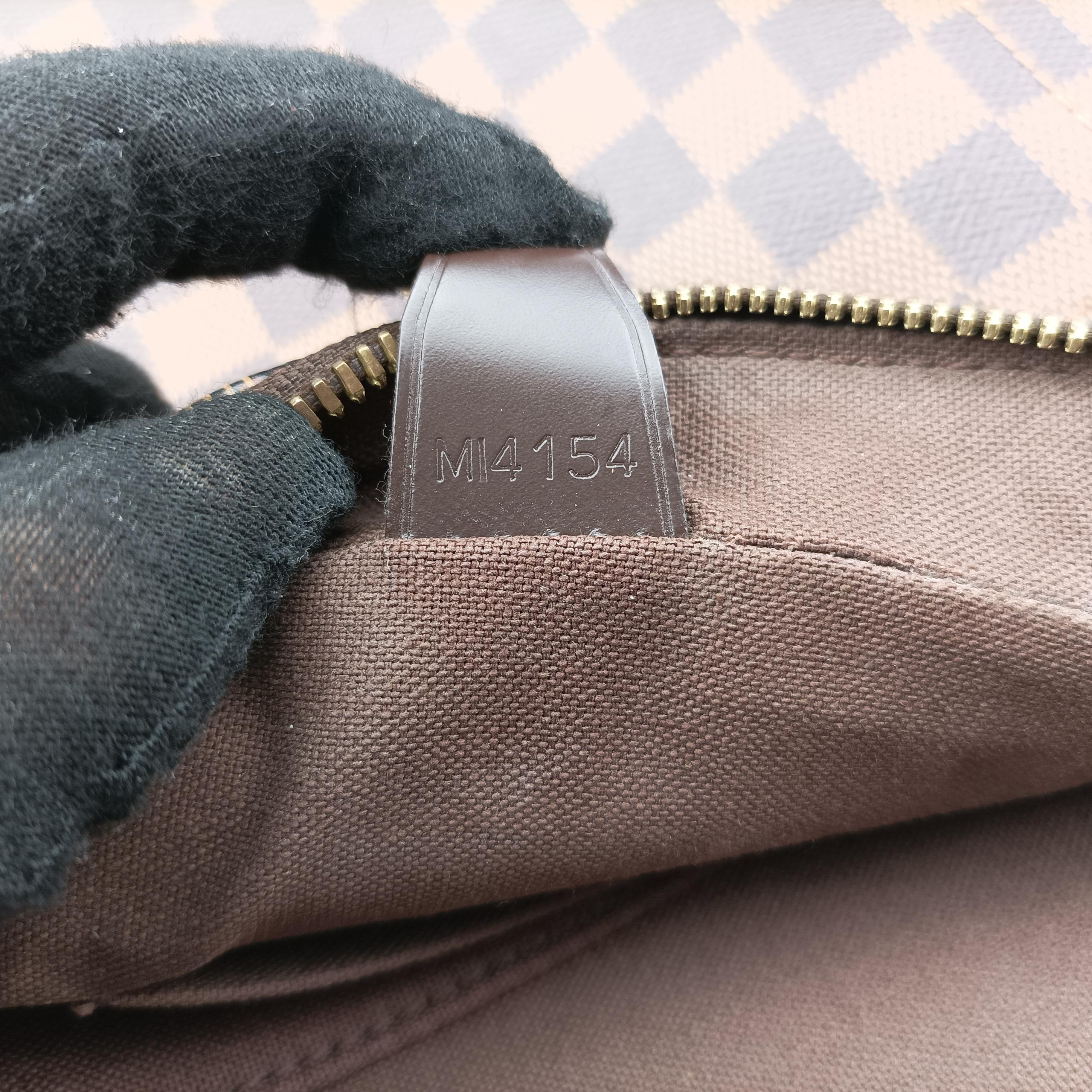 Pre-owned Louis Vuitton SHELTON MM EBENE Damier Canvas N41149 shoulderbag | stylenewstar