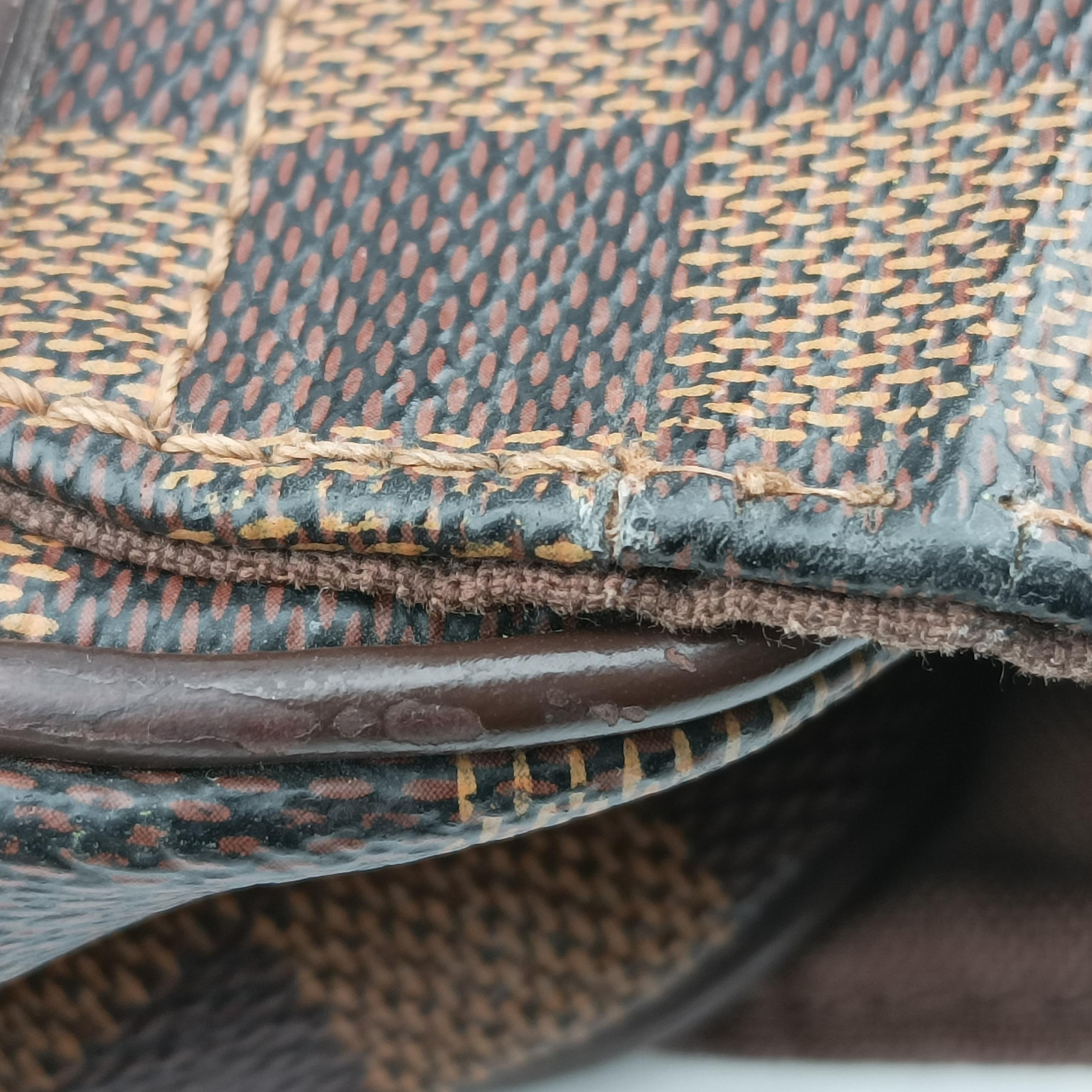 Pre-owned Louis Vuitton SHELTON MM EBENE Damier Canvas N41149 shoulderbag | stylenewstar