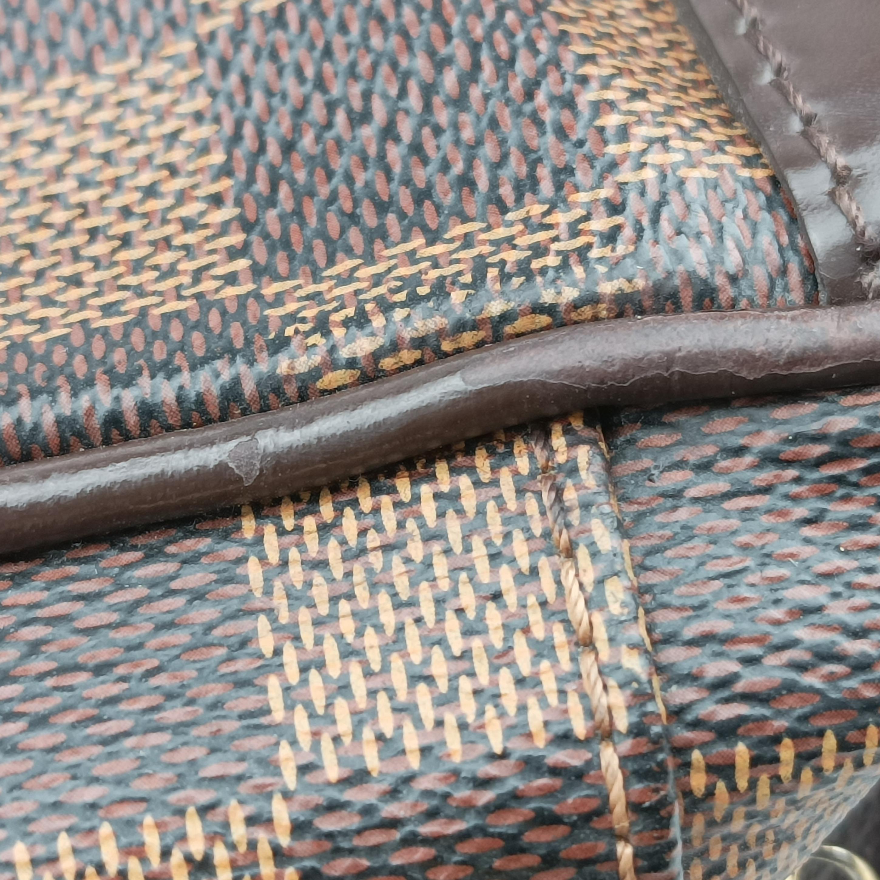 Pre-owned Louis Vuitton SHELTON MM EBENE Damier Canvas N41149 shoulderbag | stylenewstar