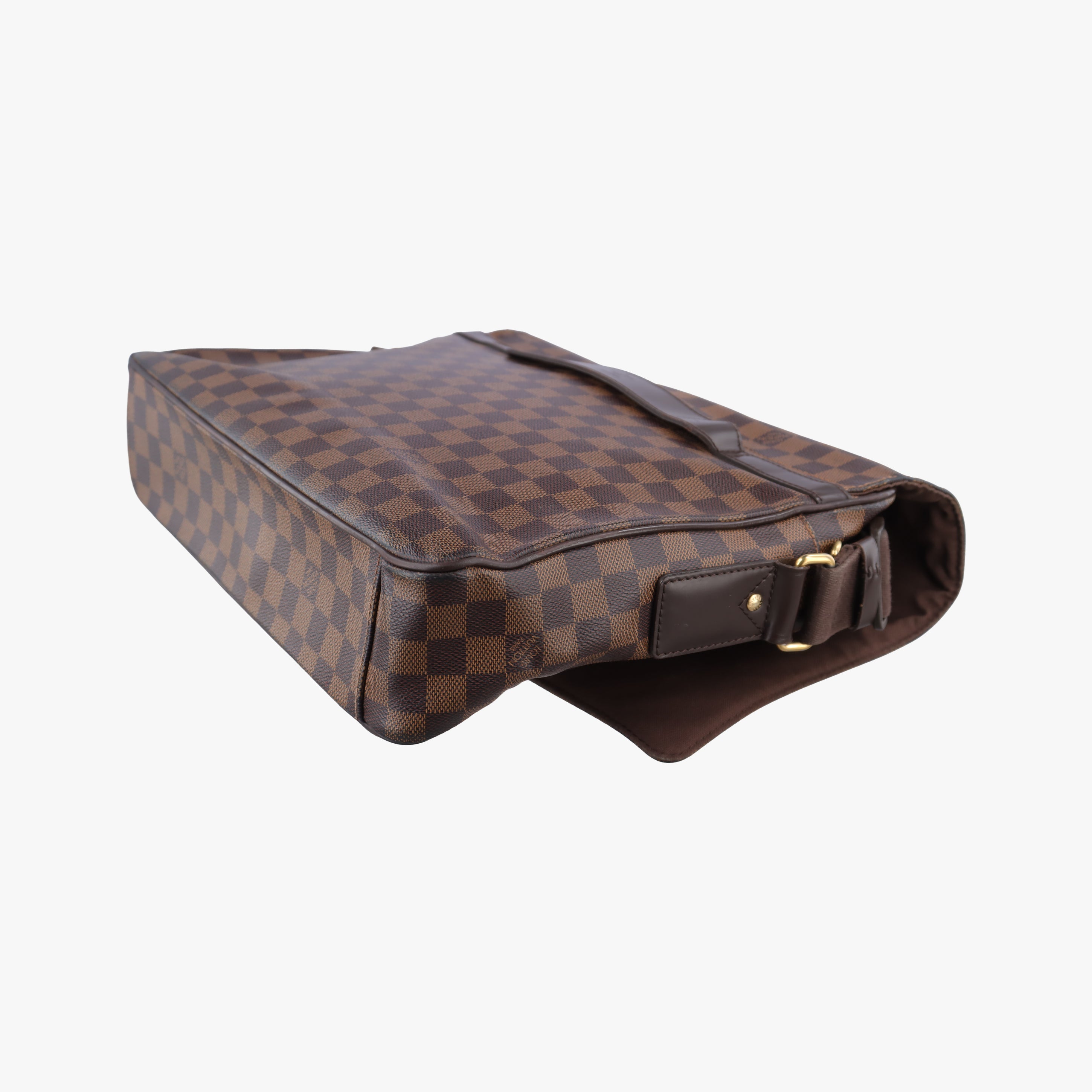 Pre-owned Louis Vuitton SHELTON MM EBENE Damier Canvas N41149 shoulderbag | stylenewstar