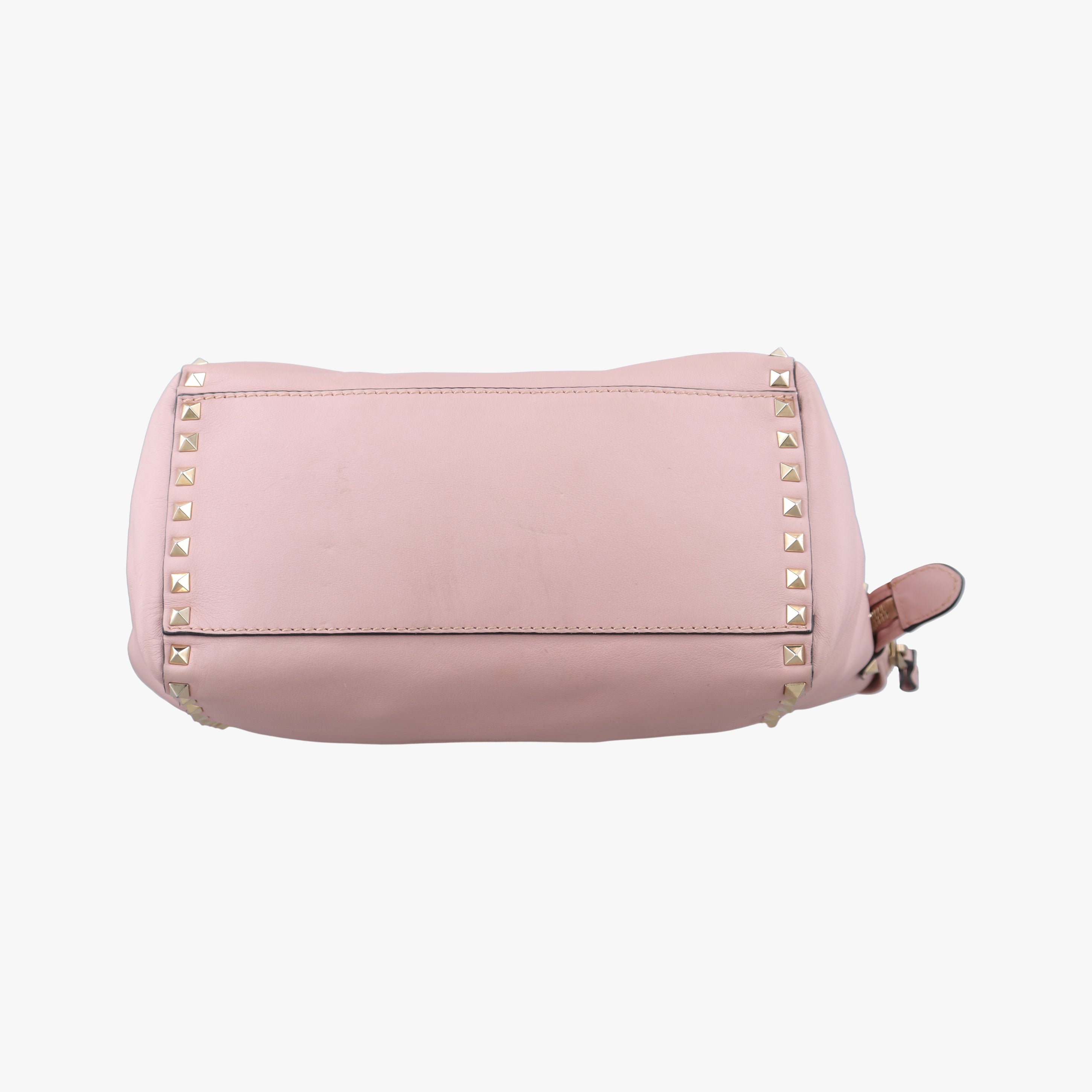 Pre-owned Valentino Rockstud Pink Leather  shoulderbag | stylenewstar
