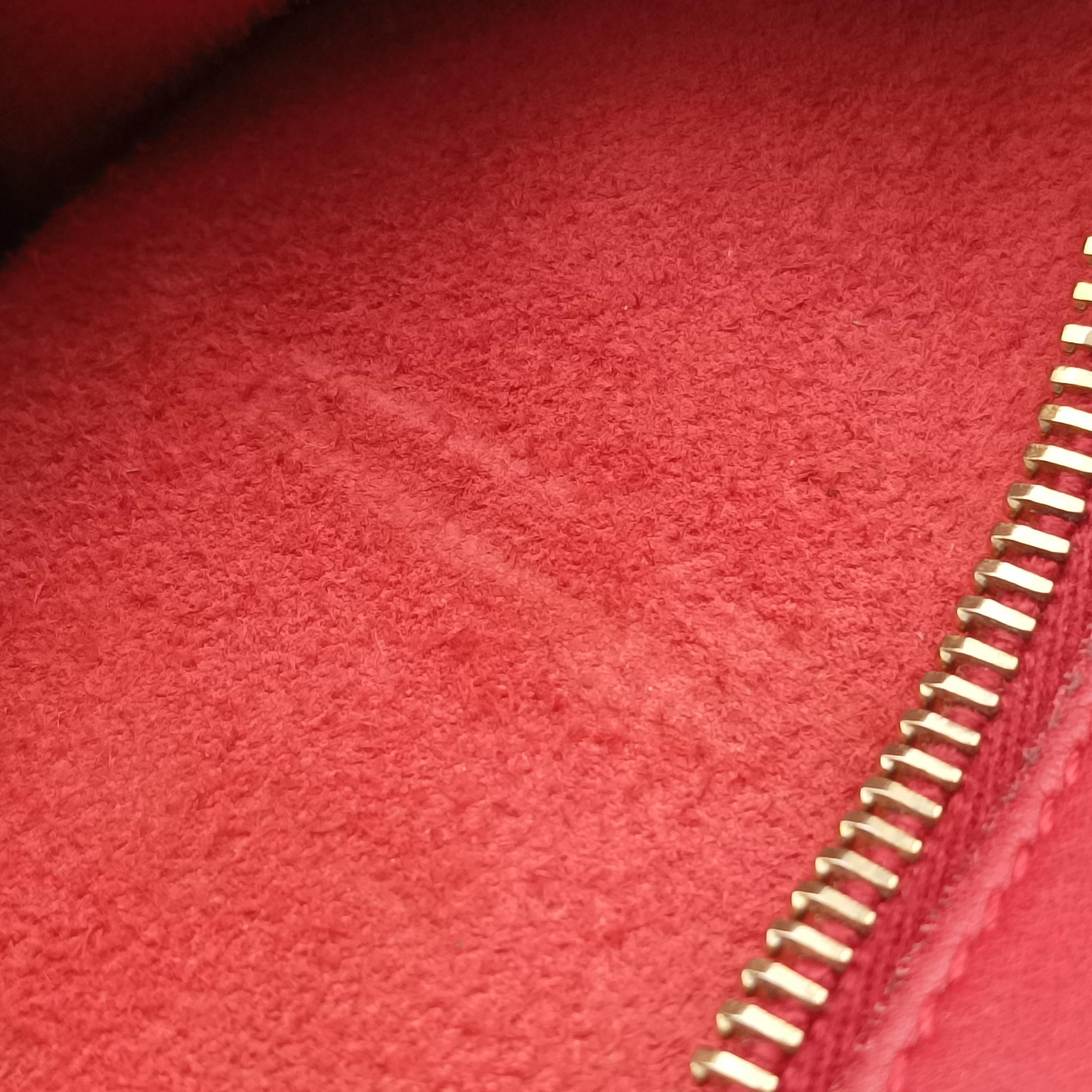 Vintage Yves Saint Laurent Y Ligne Petit Cabas Red Leather 311210 shoulderbag | stylenewstar