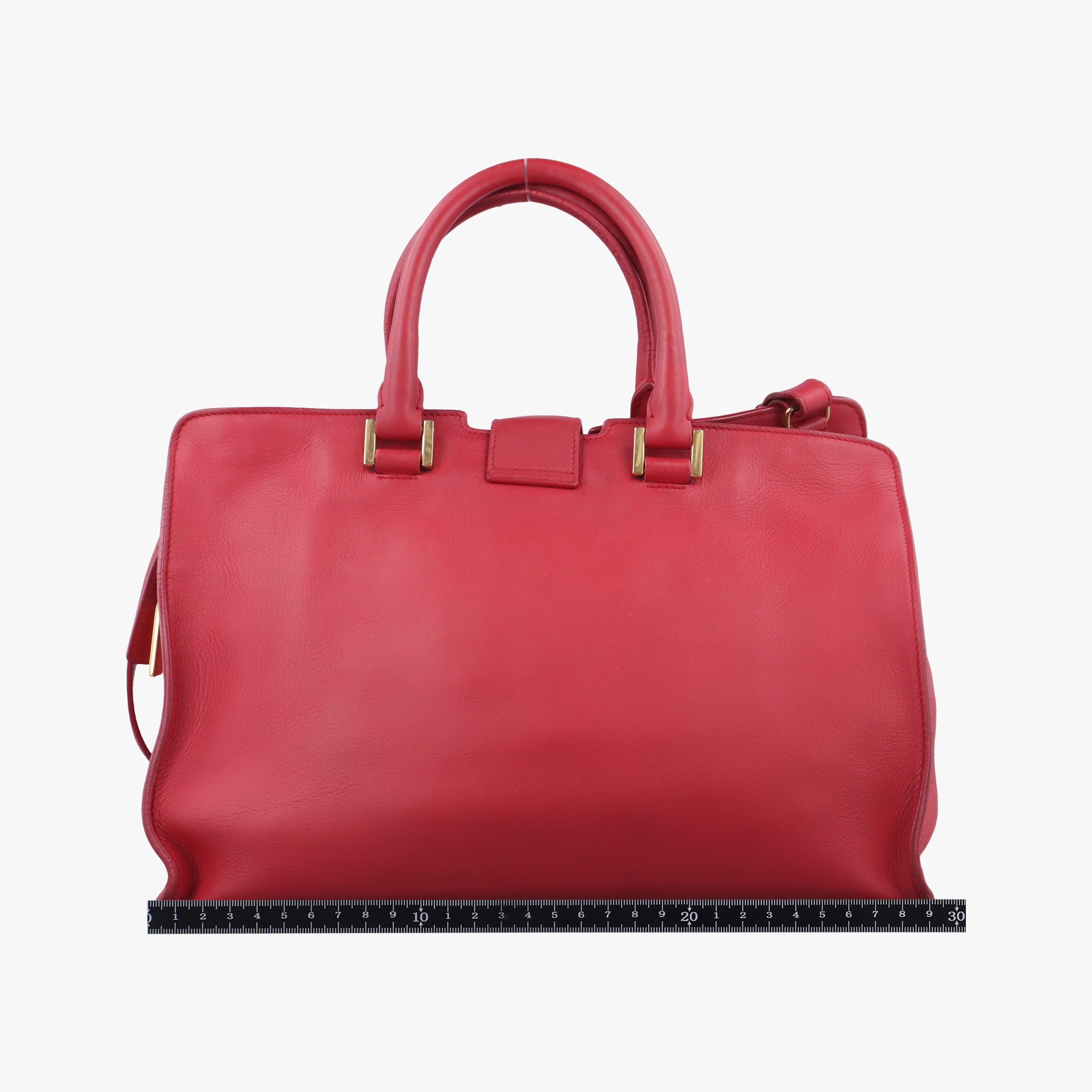 Vintage Yves Saint Laurent Y Ligne Petit Cabas Red Leather 311210 shoulderbag | stylenewstar