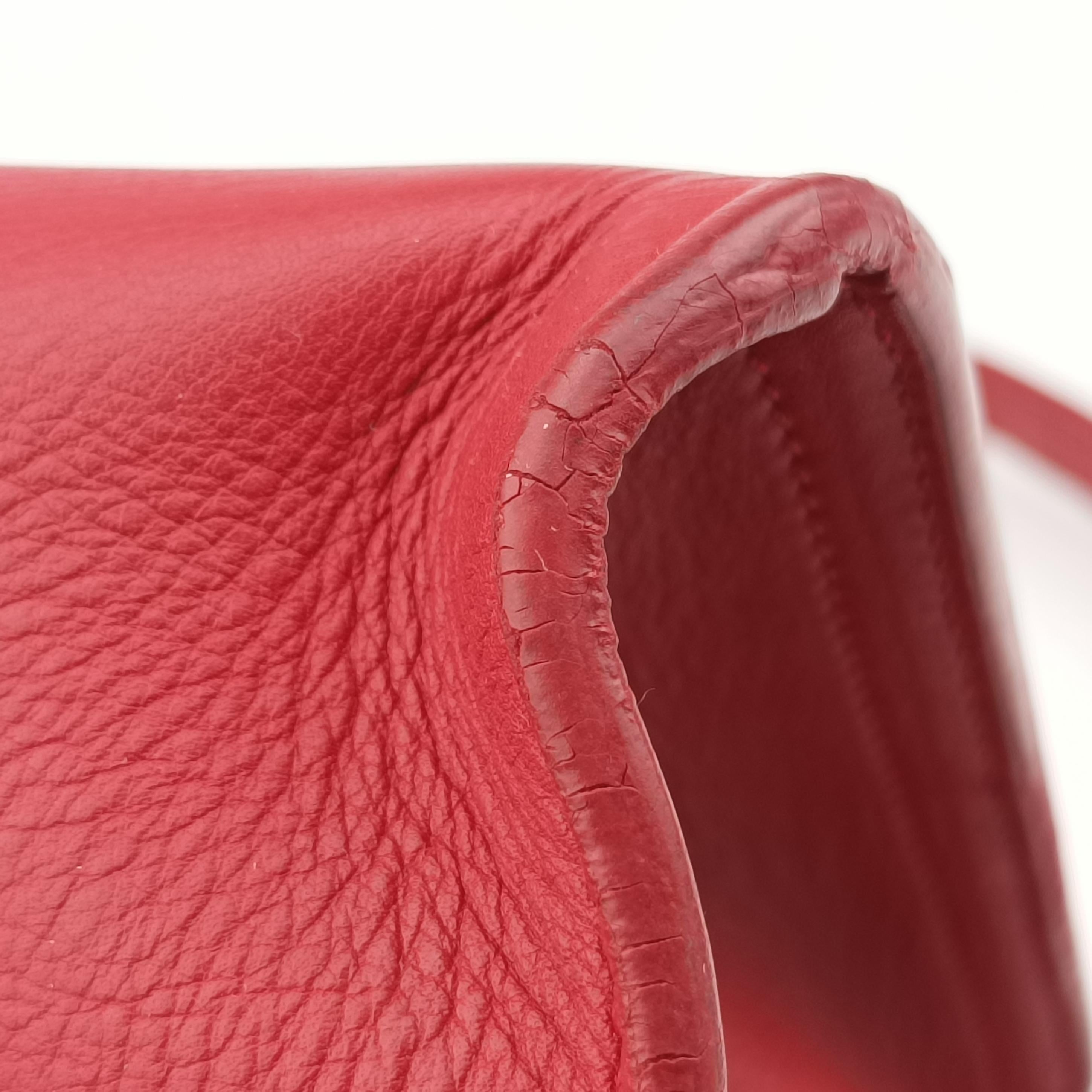 Vintage Yves Saint Laurent Y Ligne Petit Cabas Red Leather 311210 shoulderbag | stylenewstar