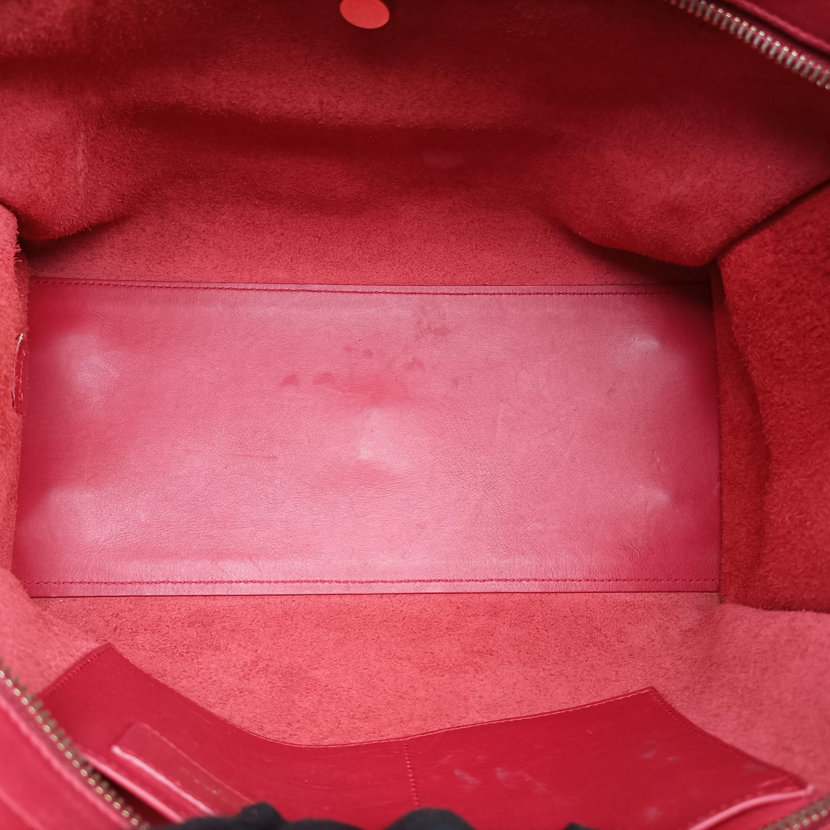 Vintage Yves Saint Laurent Y Ligne Petit Cabas Red Leather 311210 shoulderbag | stylenewstar