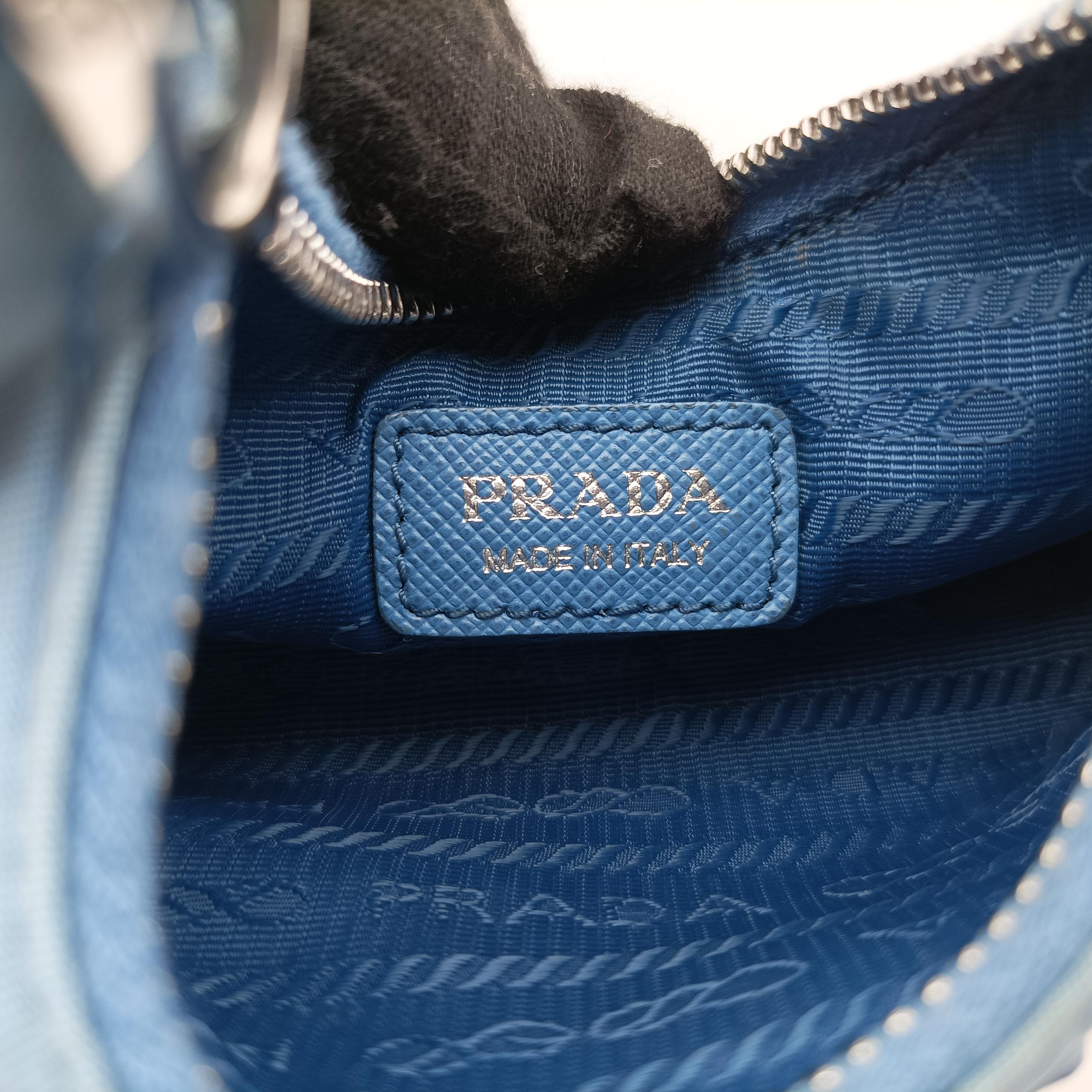 Pre-owned Prada Re-Edition Nylon Mini white nylon 1TT122 shoulderbag | stylenewstar