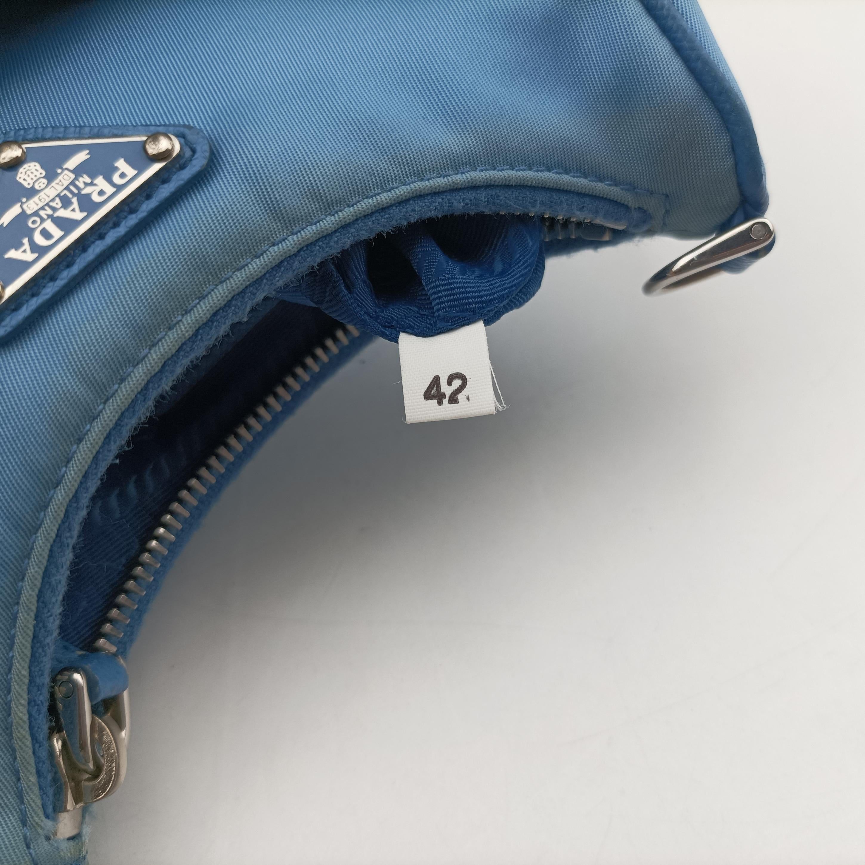 Pre-owned Prada Re-Edition Nylon Mini white nylon 1TT122 shoulderbag | stylenewstar