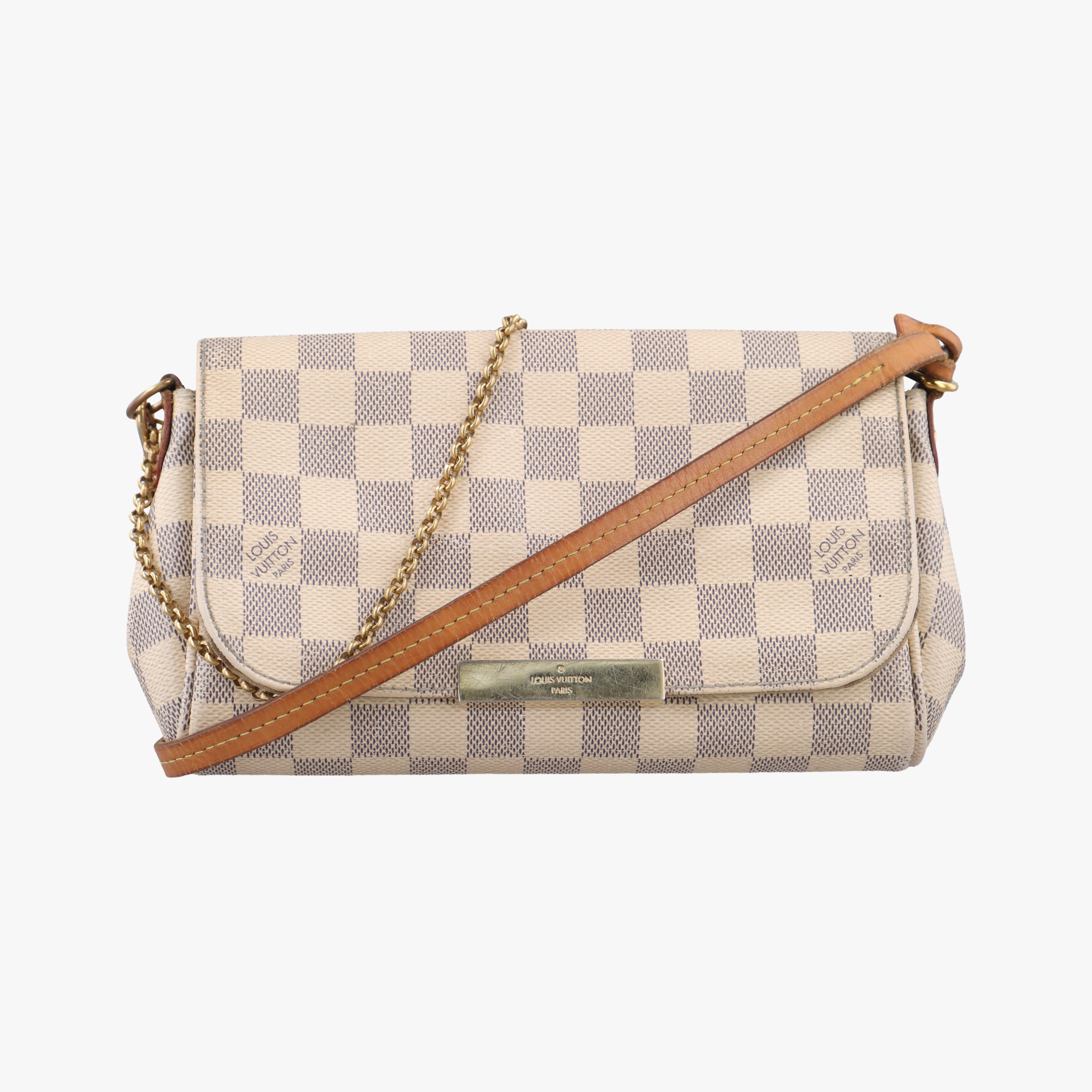 Pre-owned Louis Vuitton FAVORITE PM Azur Damier Canvas N41277 shoulderbag | stylenewstar