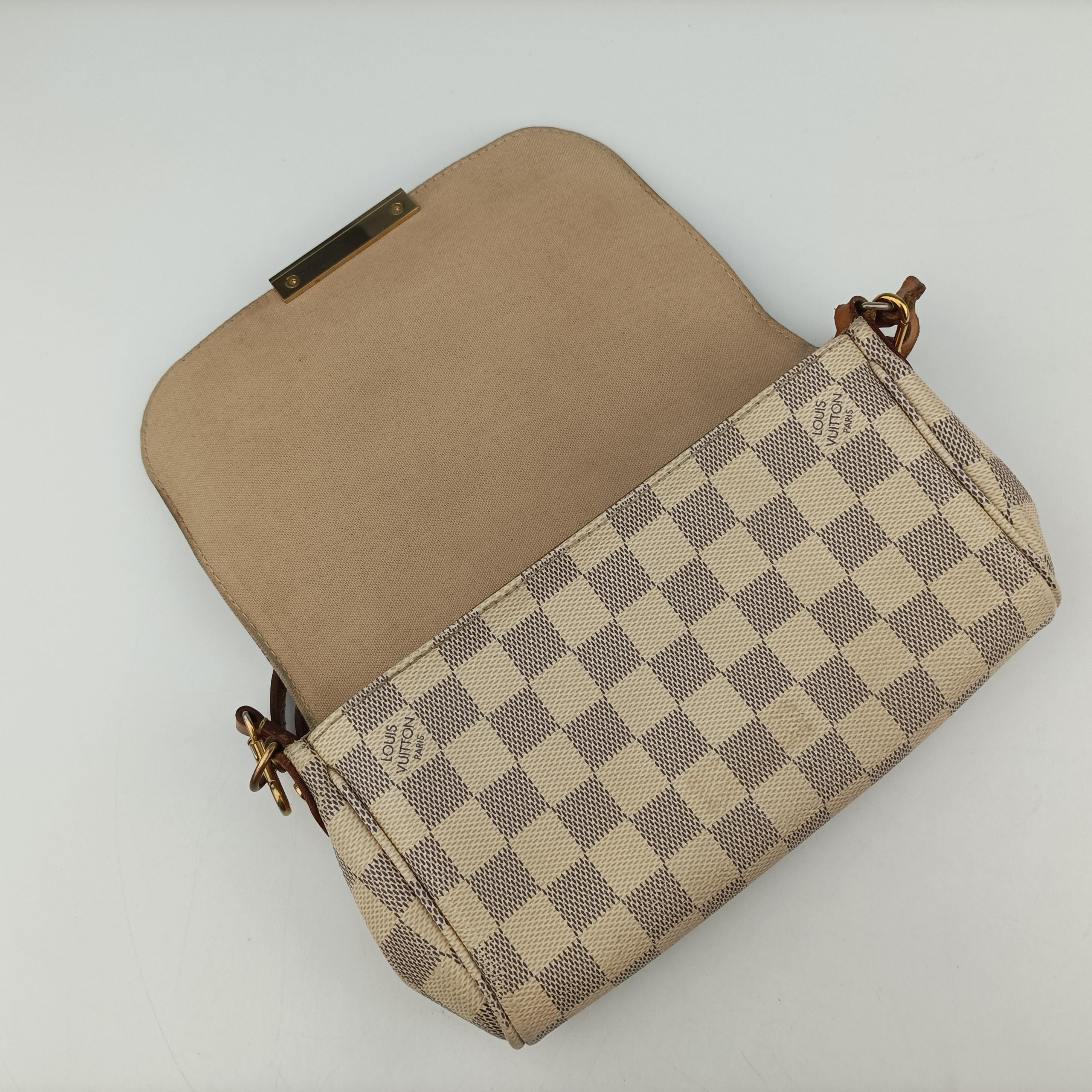Pre-owned Louis Vuitton FAVORITE PM Azur Damier Canvas N41277 shoulderbag | stylenewstar