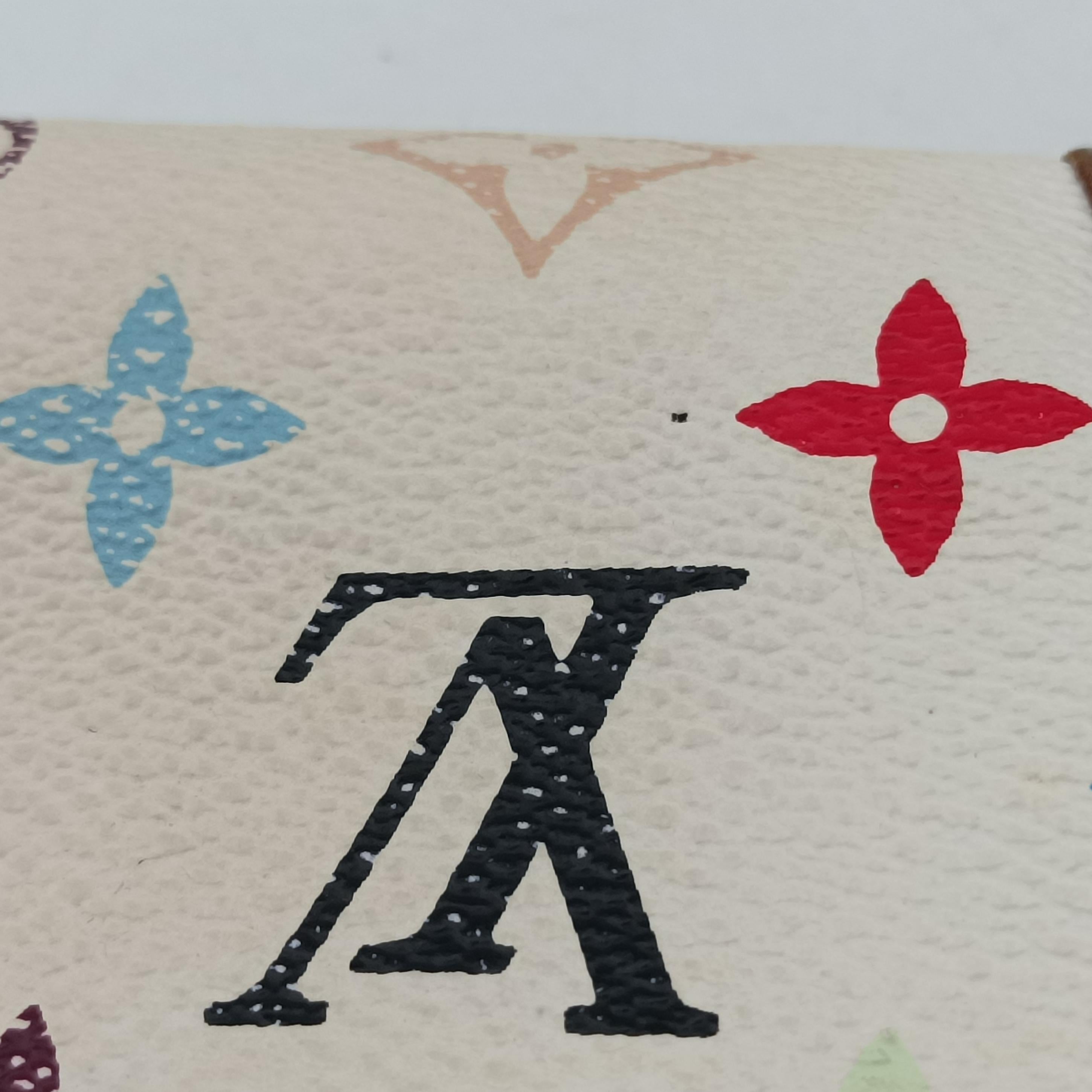 Pre-owned Louis Vuitton Pochette Mira MM Accessory Pouch white Monogram Multicolor M60096 shoulderbag | stylenewstar