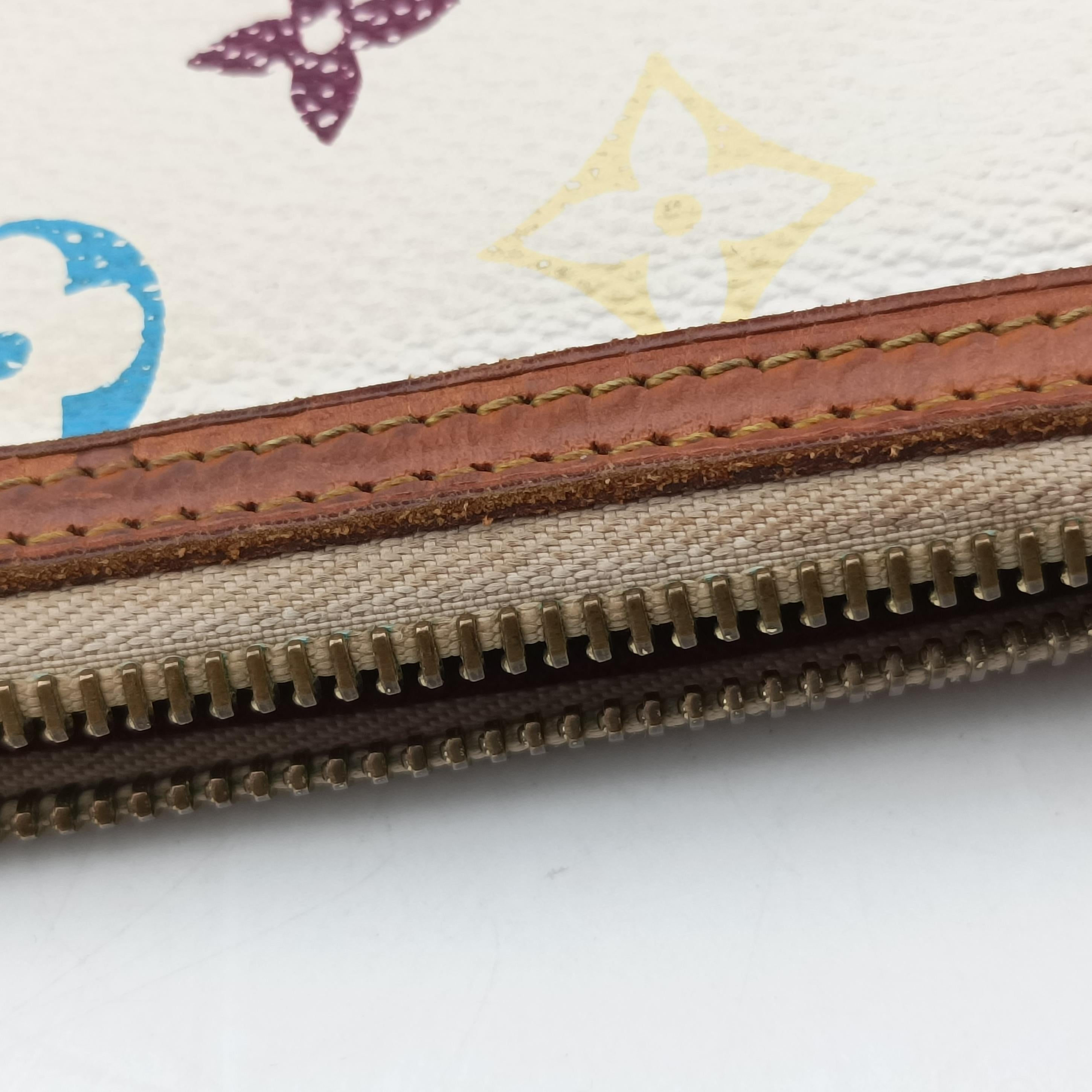 Pre-owned Louis Vuitton Pochette Mira MM Accessory Pouch white Monogram Multicolor M60096 shoulderbag | stylenewstar