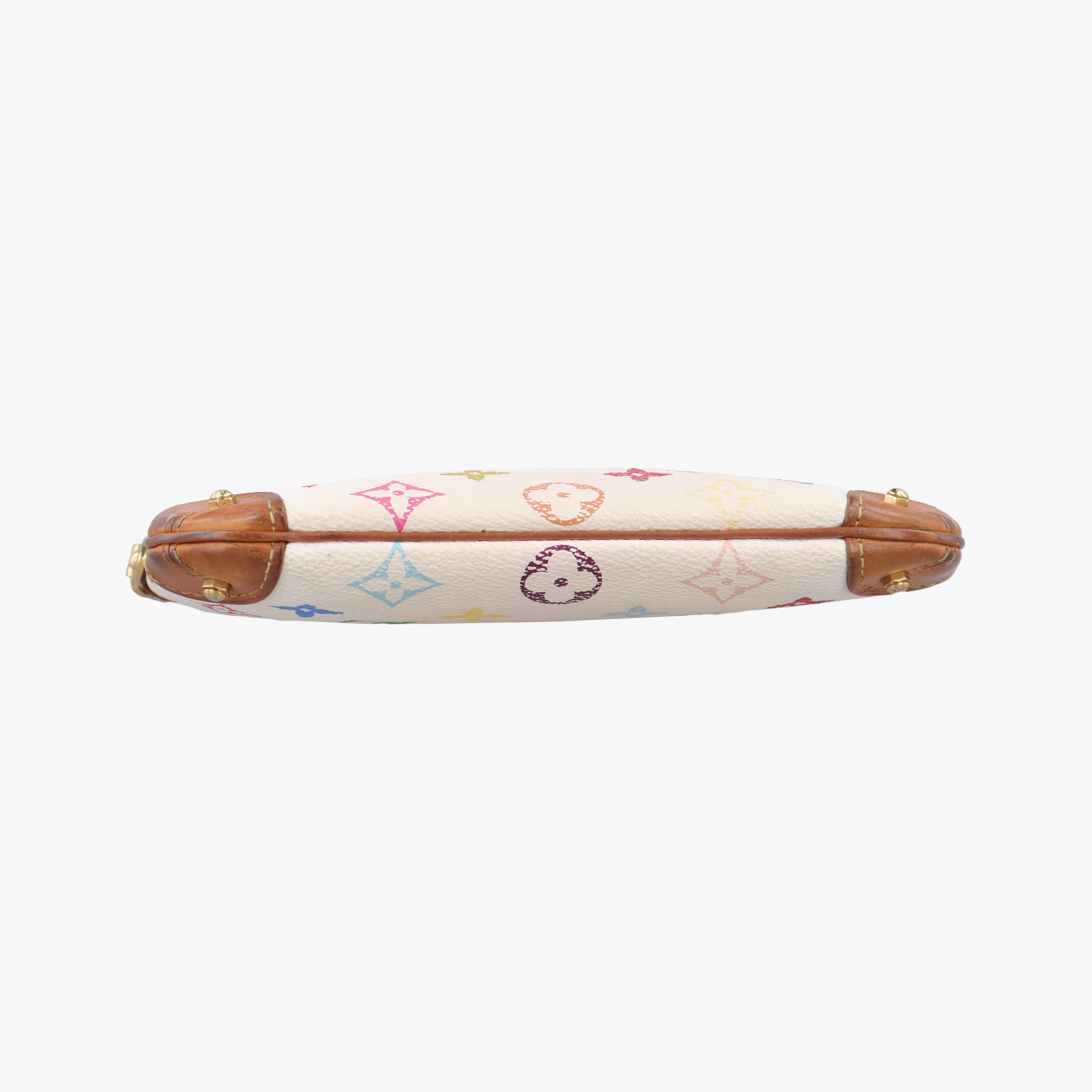Pre-owned Louis Vuitton Pochette Mira MM Accessory Pouch white Monogram Multicolor M60096 shoulderbag | stylenewstar