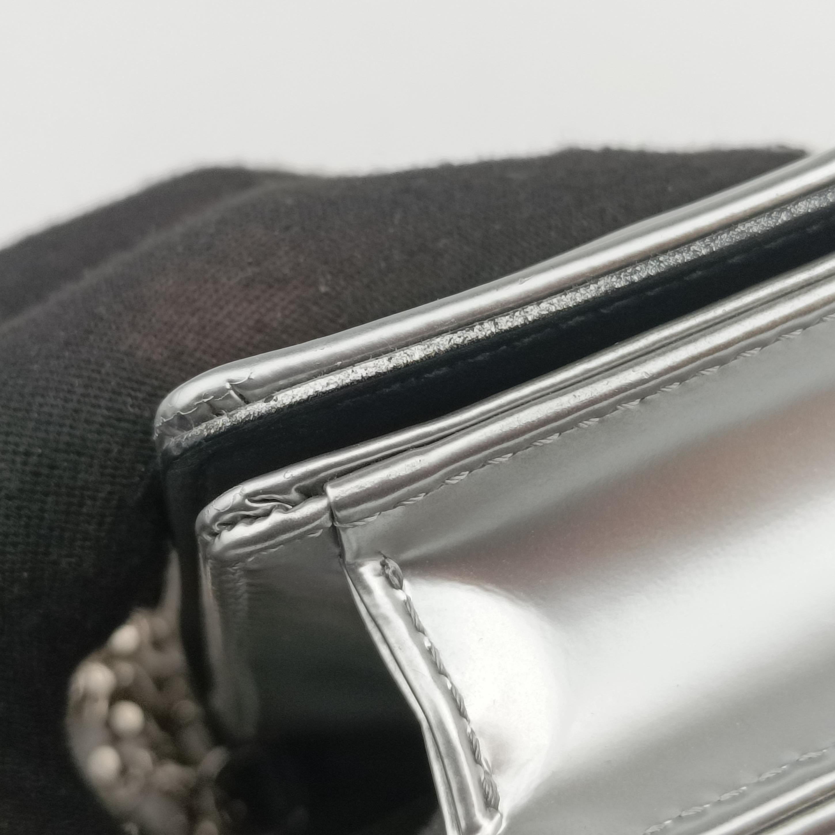 Secondhand Christian Dior Diorama Silver leather  shoulderbag | stylenewstar