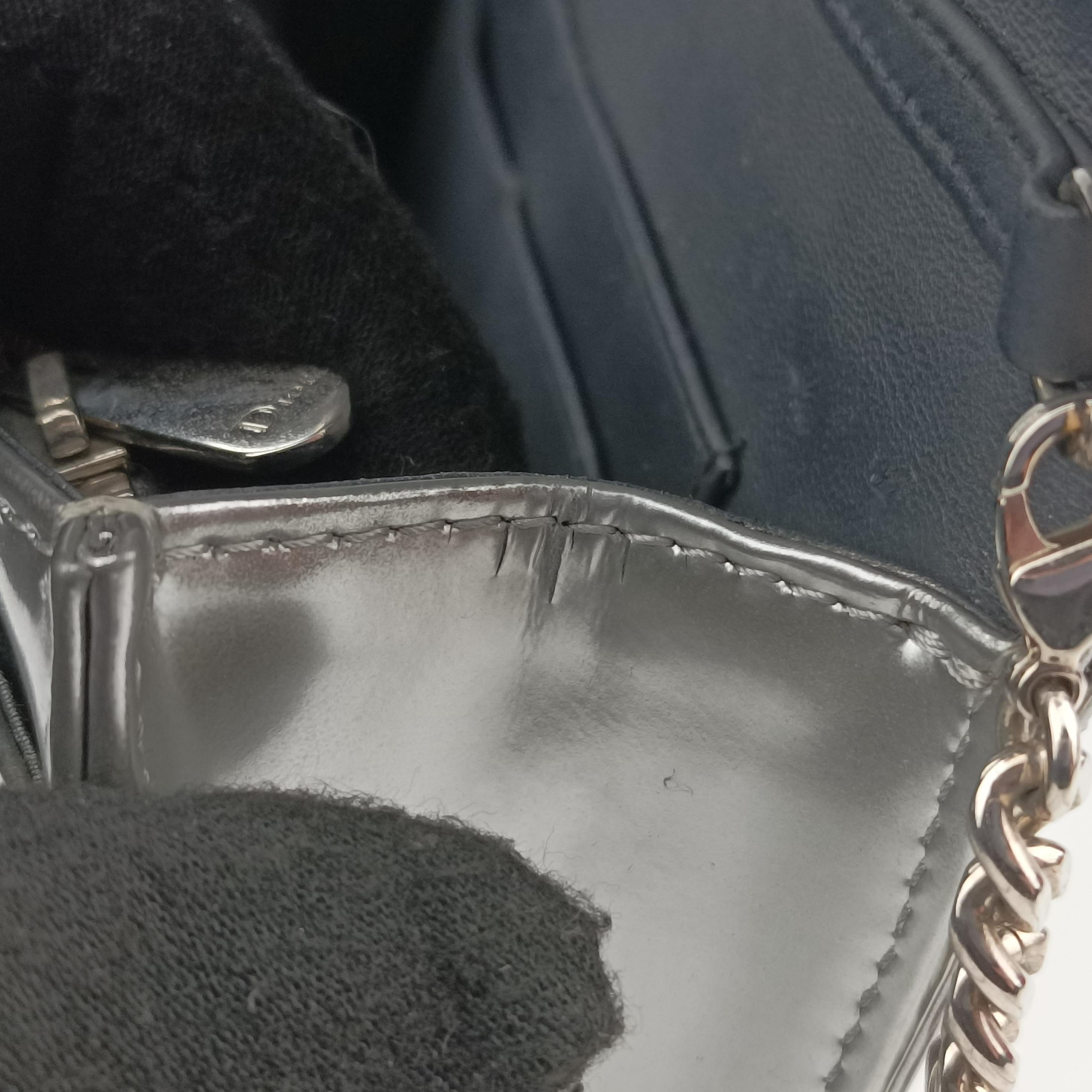 Secondhand Christian Dior Diorama Silver leather  shoulderbag | stylenewstar