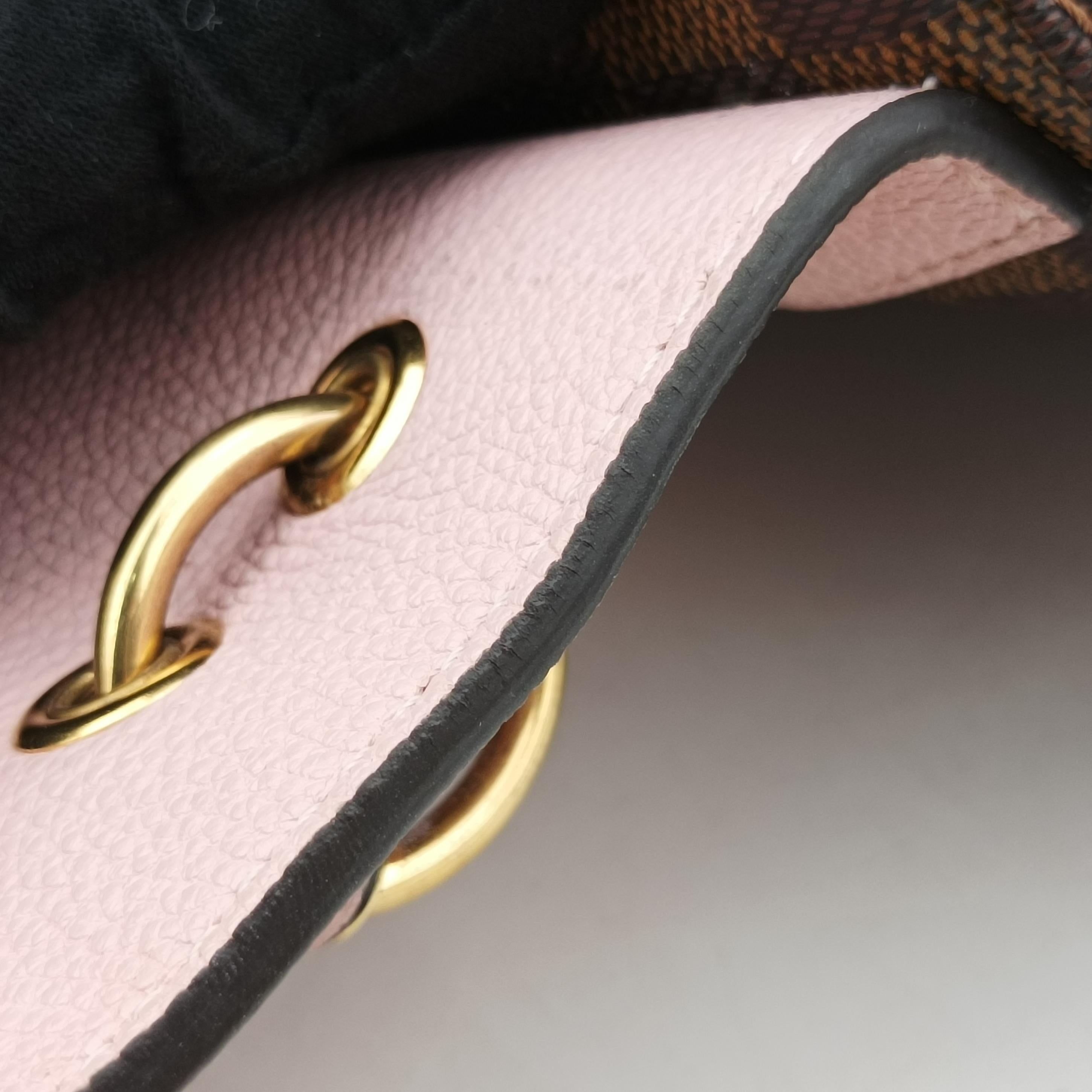 Pre-owned Louis Vuitton Daypack Clapton EBENE×MAGNOLIA Monogram Canvas×calf leather N42262 backpack/rucksack | stylenewstar