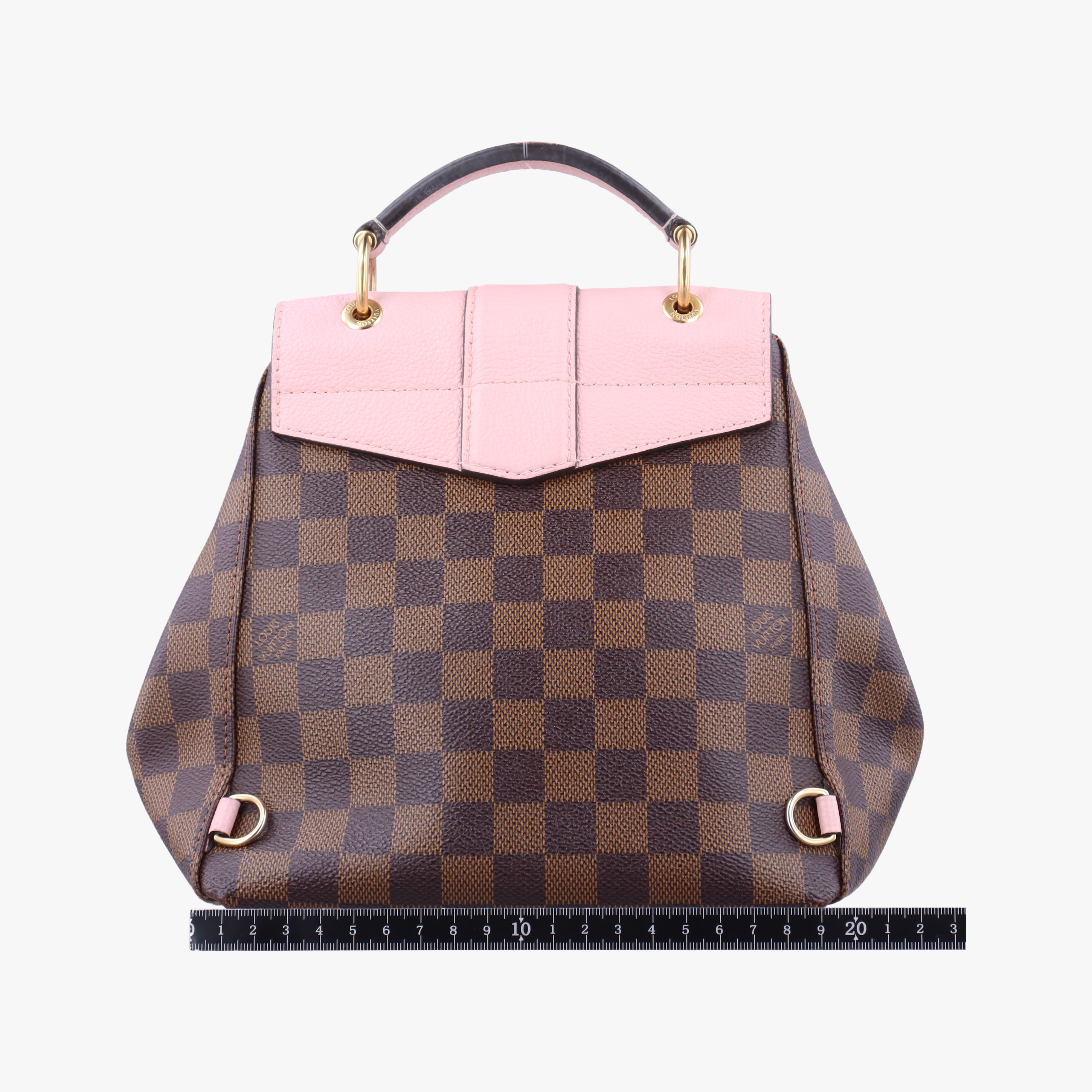 Pre-owned Louis Vuitton Daypack Clapton EBENE×MAGNOLIA Monogram Canvas×calf leather N42262 backpack/rucksack | stylenewstar