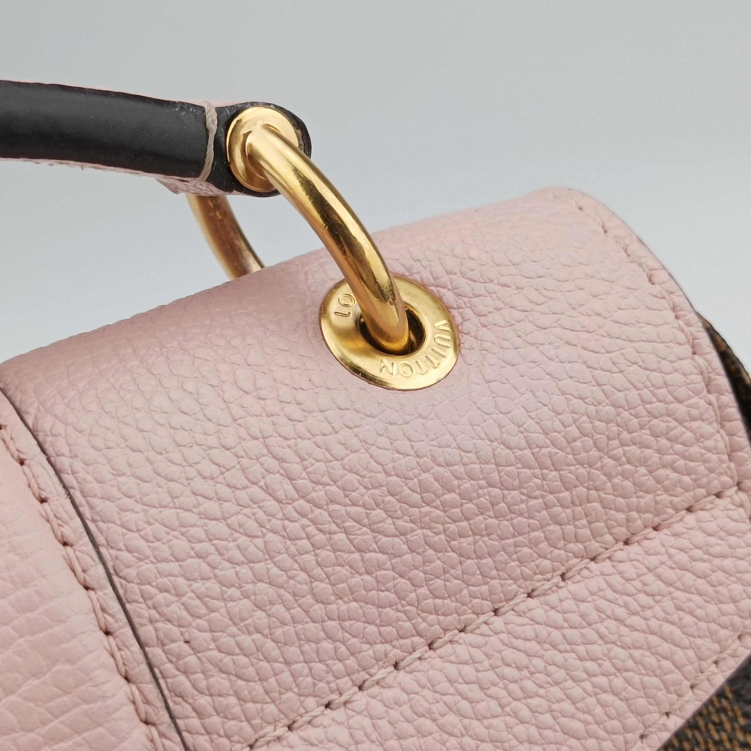 Pre-owned Louis Vuitton Daypack Clapton EBENE×MAGNOLIA Monogram Canvas×calf leather N42262 backpack/rucksack | stylenewstar