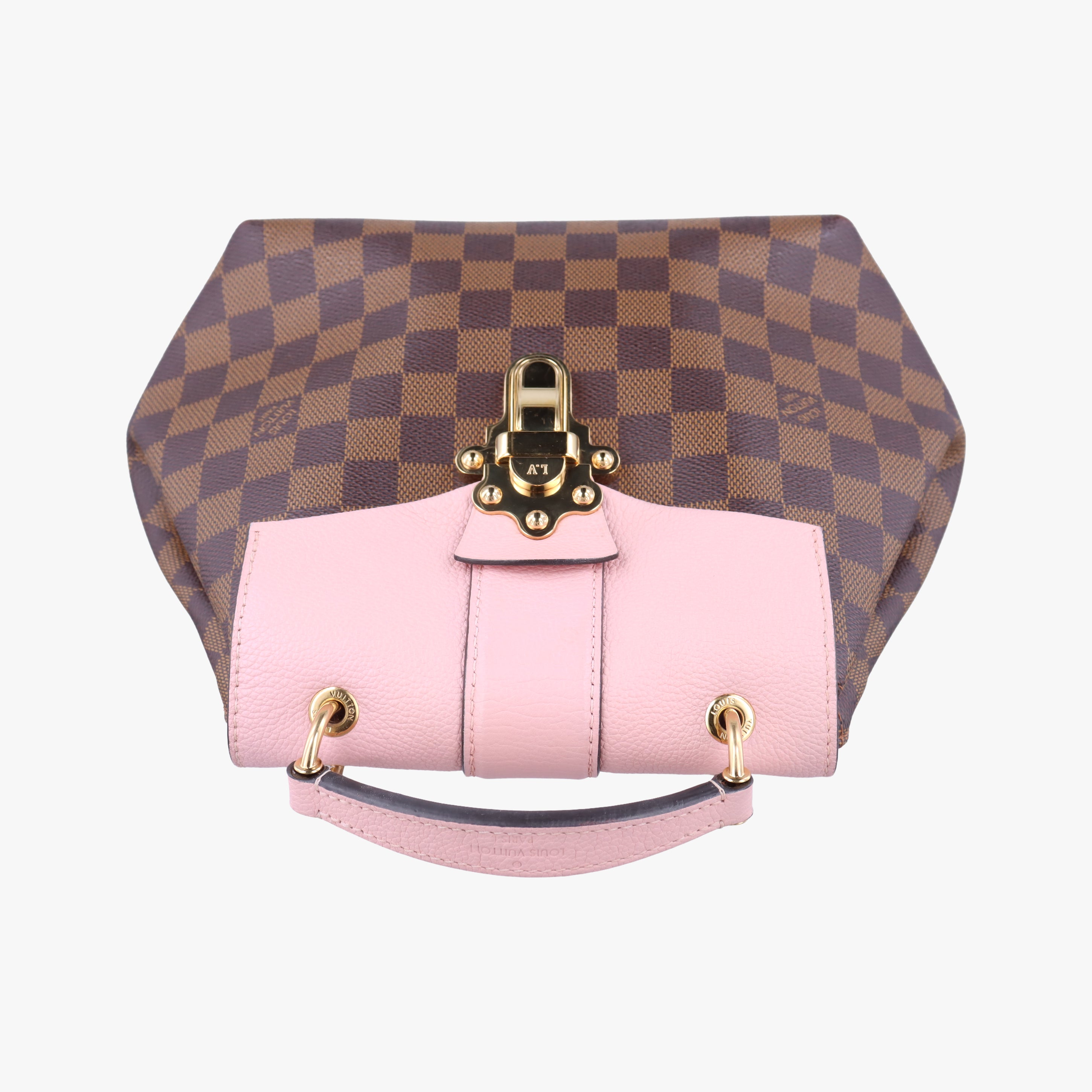 Pre-owned Louis Vuitton Daypack Clapton EBENE×MAGNOLIA Monogram Canvas×calf leather N42262 backpack/rucksack | stylenewstar