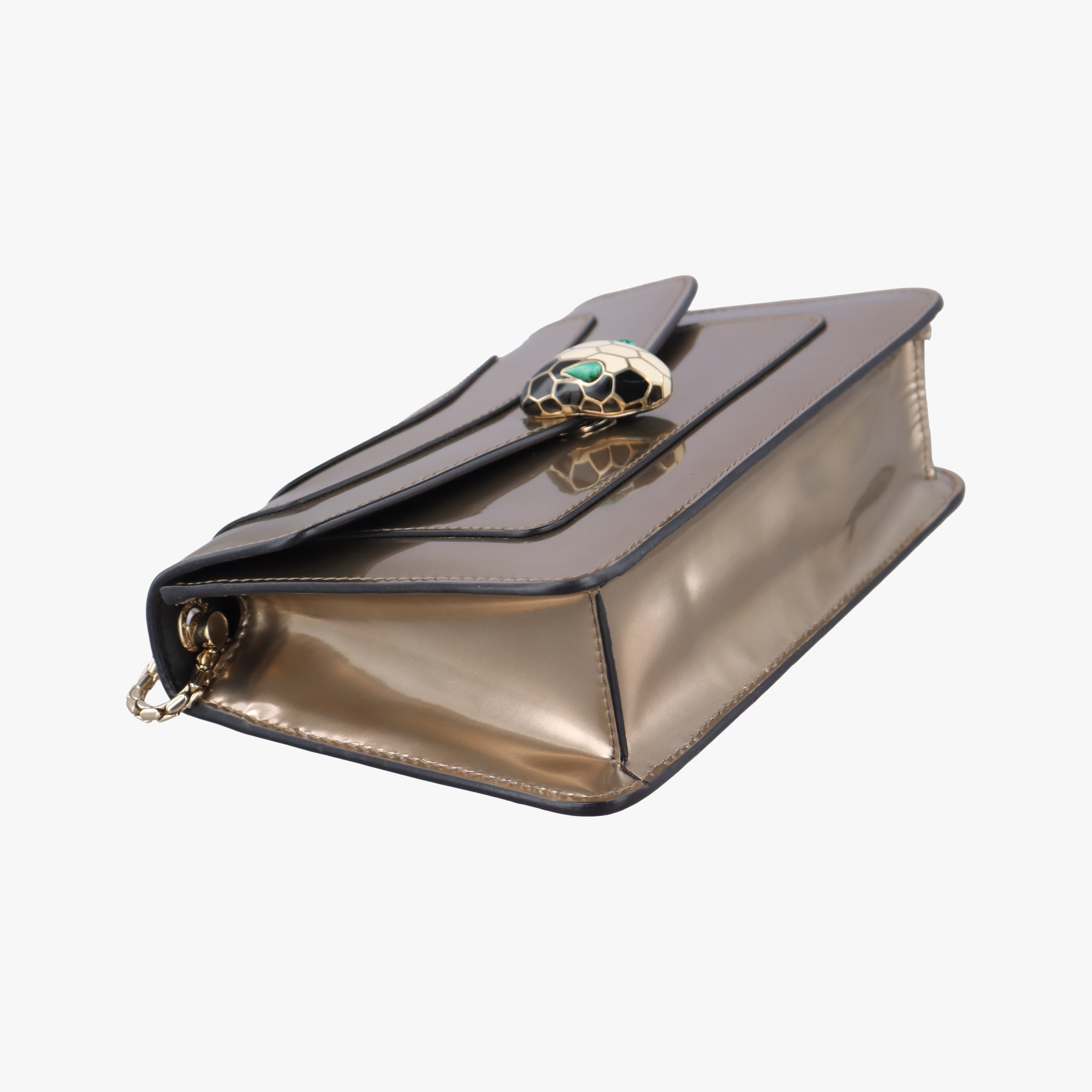 Secondhand Bvlgari SERPENTI FOREVER Golden Enamel  shoulderbag | stylenewstar