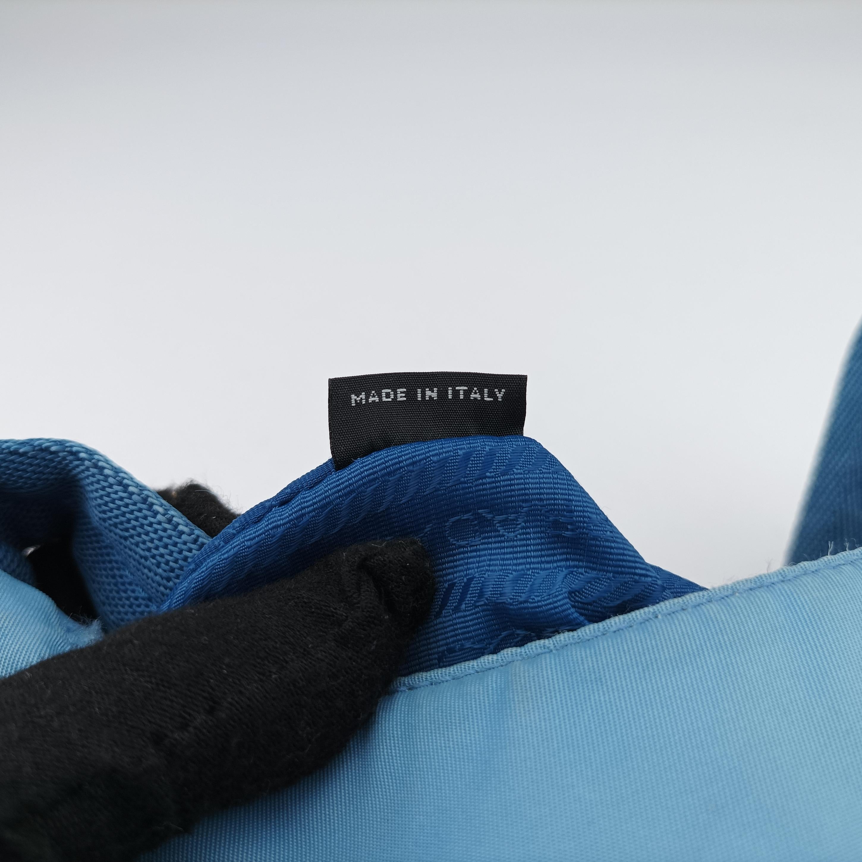 Secondhand Prada Re-Edition 2005 Re-Nylon Blue nylon 1BH204 shoulderbag | stylenewstar