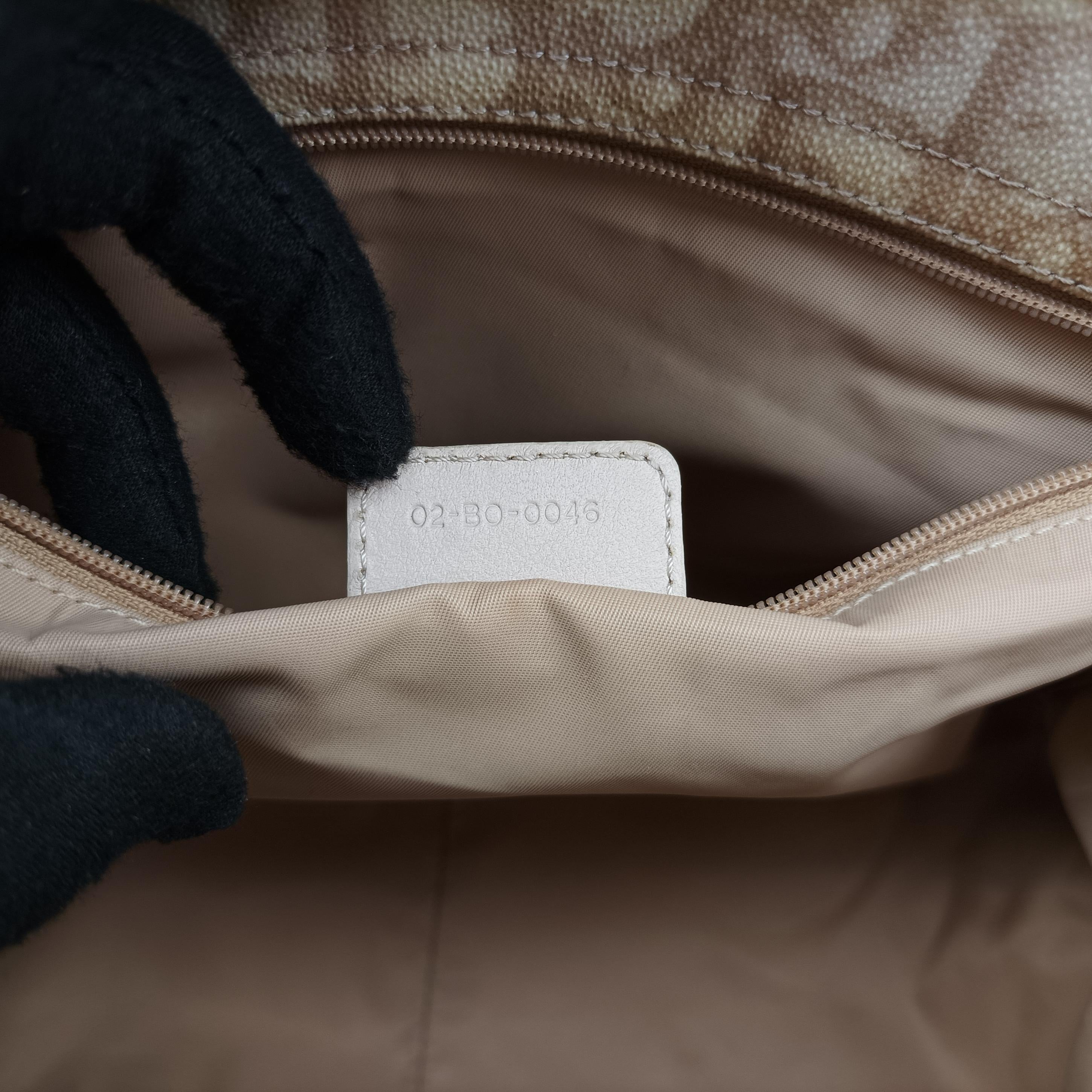 Vintage Christian Dior Diorissimo Romantique Beige PVC coated canvas ×Leather  shoulderbag | stylenewstar