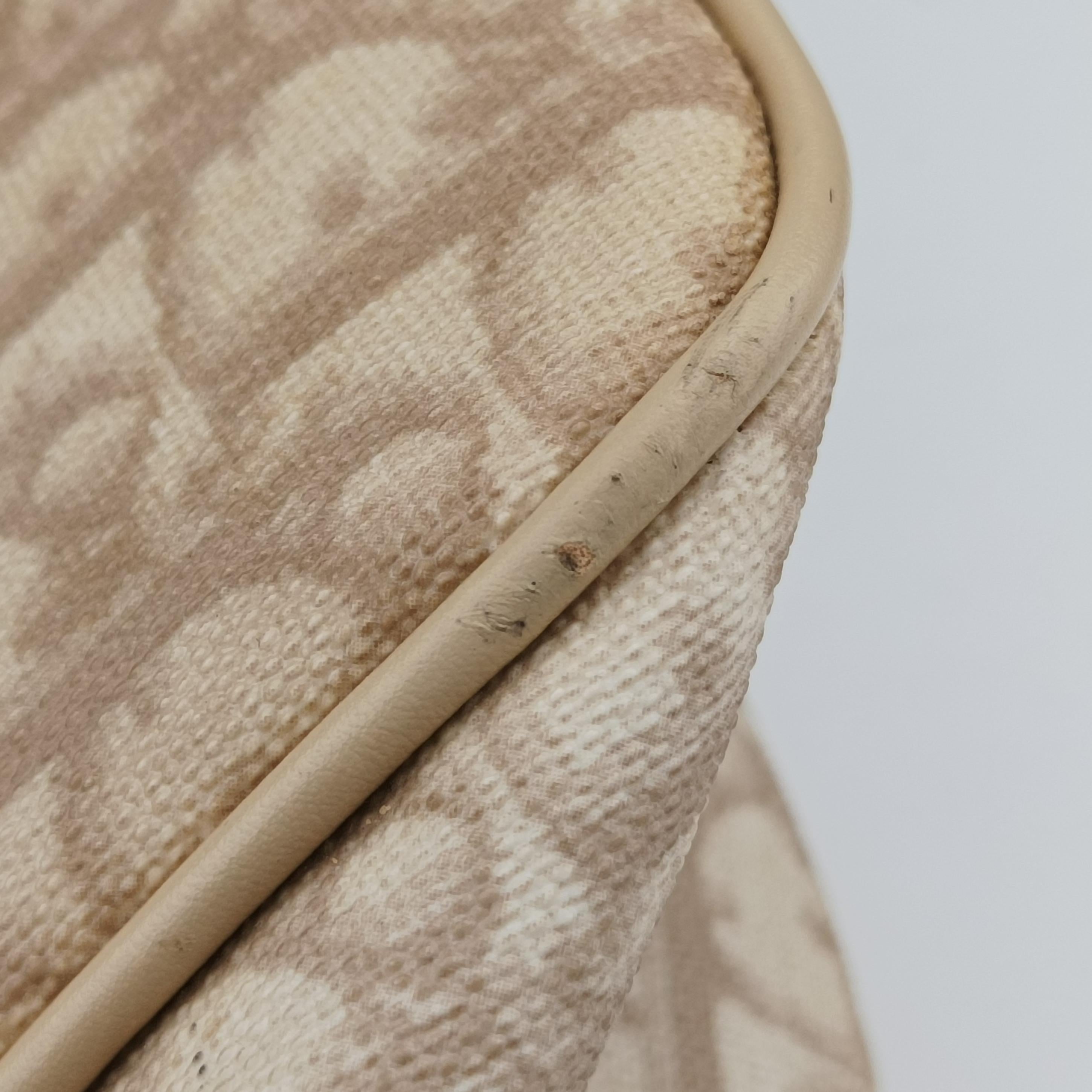 Vintage Christian Dior Diorissimo Romantique Beige PVC coated canvas ×Leather  shoulderbag | stylenewstar