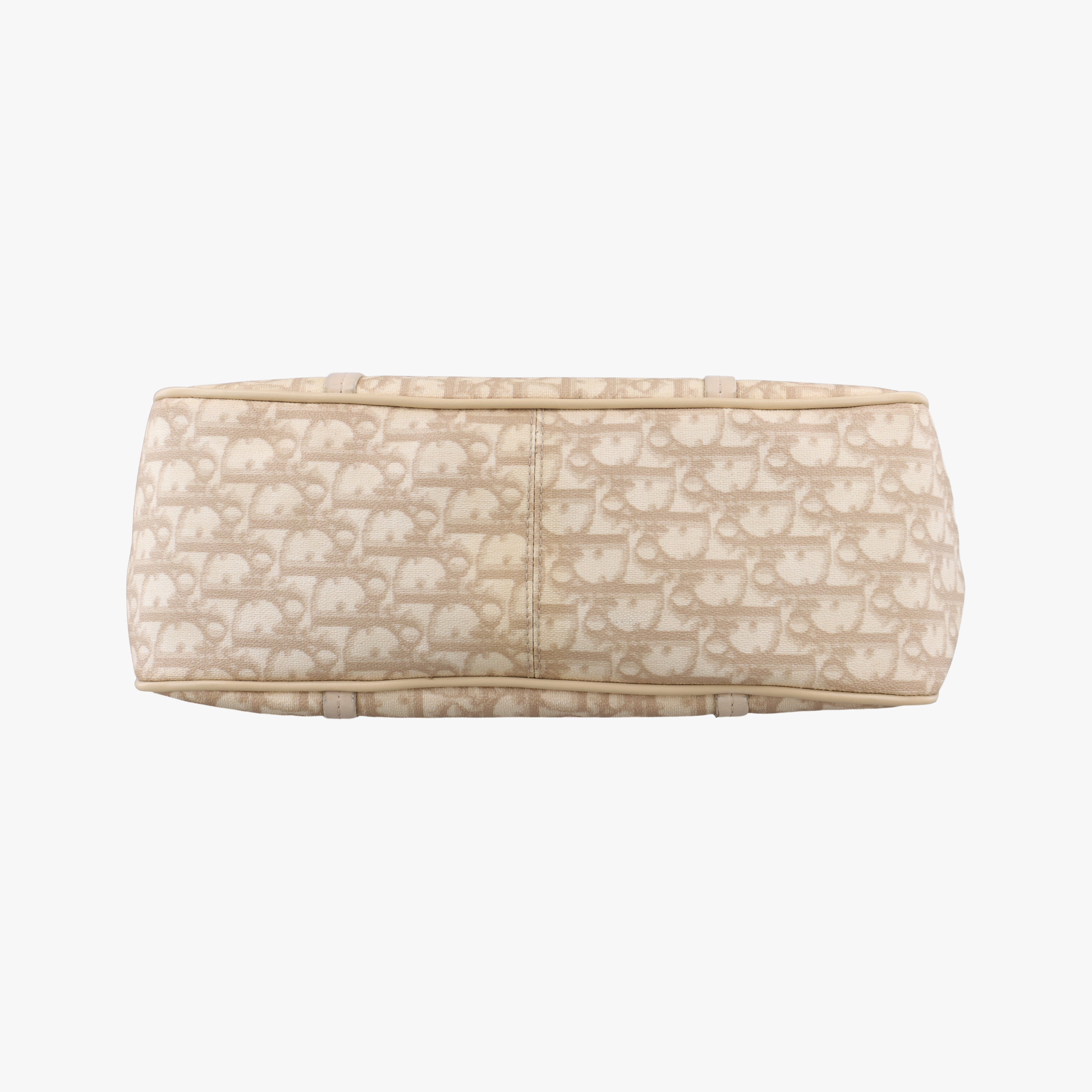 Vintage Christian Dior Diorissimo Romantique Beige PVC coated canvas ×Leather  shoulderbag | stylenewstar