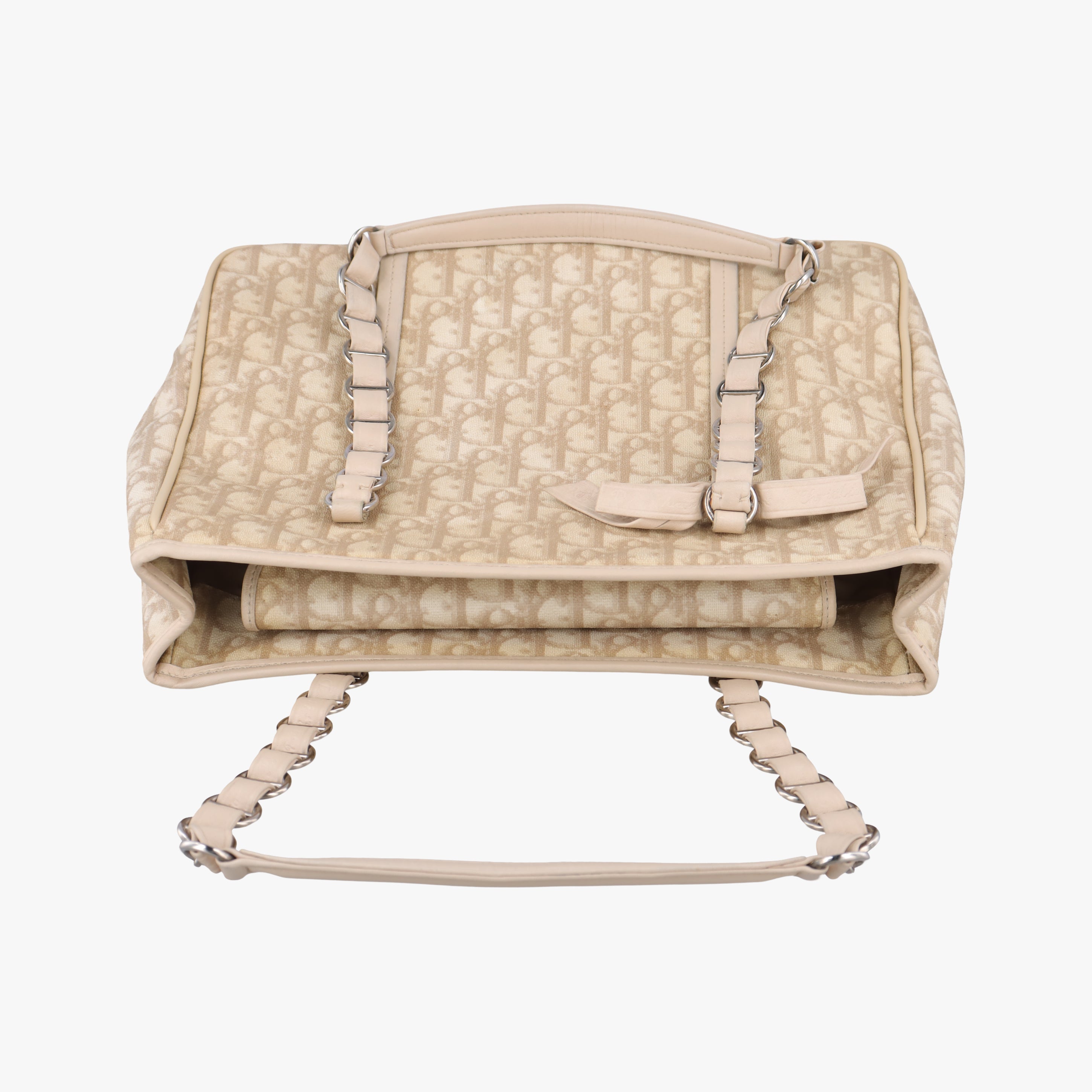 Vintage Christian Dior Diorissimo Romantique Beige PVC coated canvas ×Leather  shoulderbag | stylenewstar