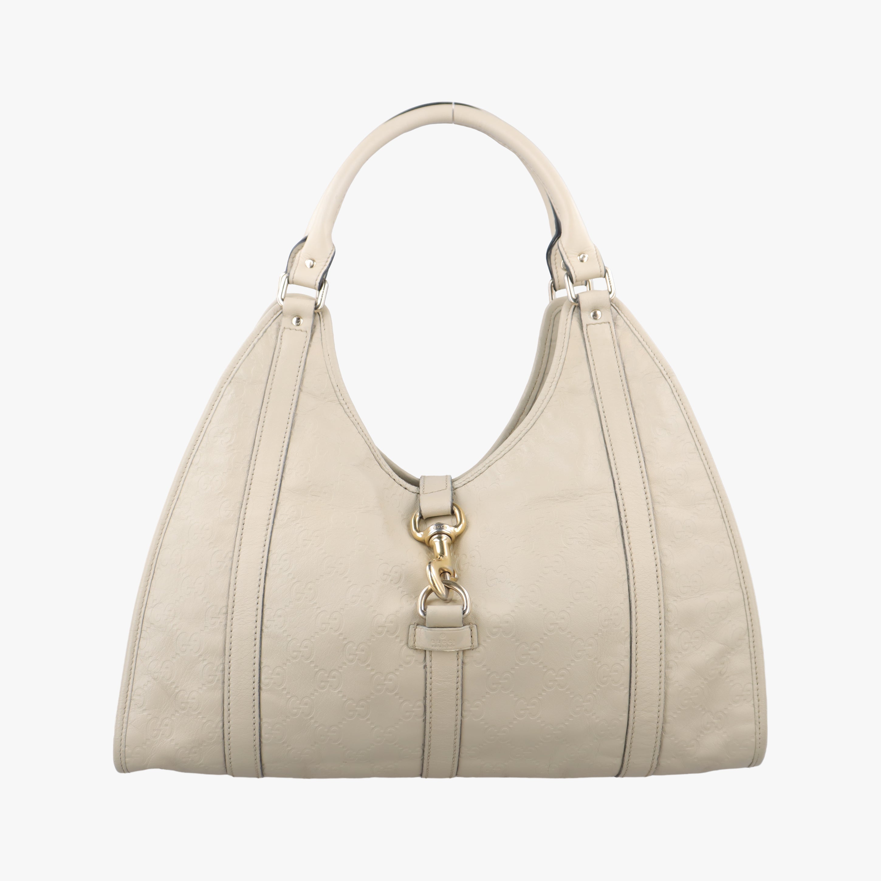 Vintage Gucci New Jackie White Leather 203494 handbag | stylenewstar