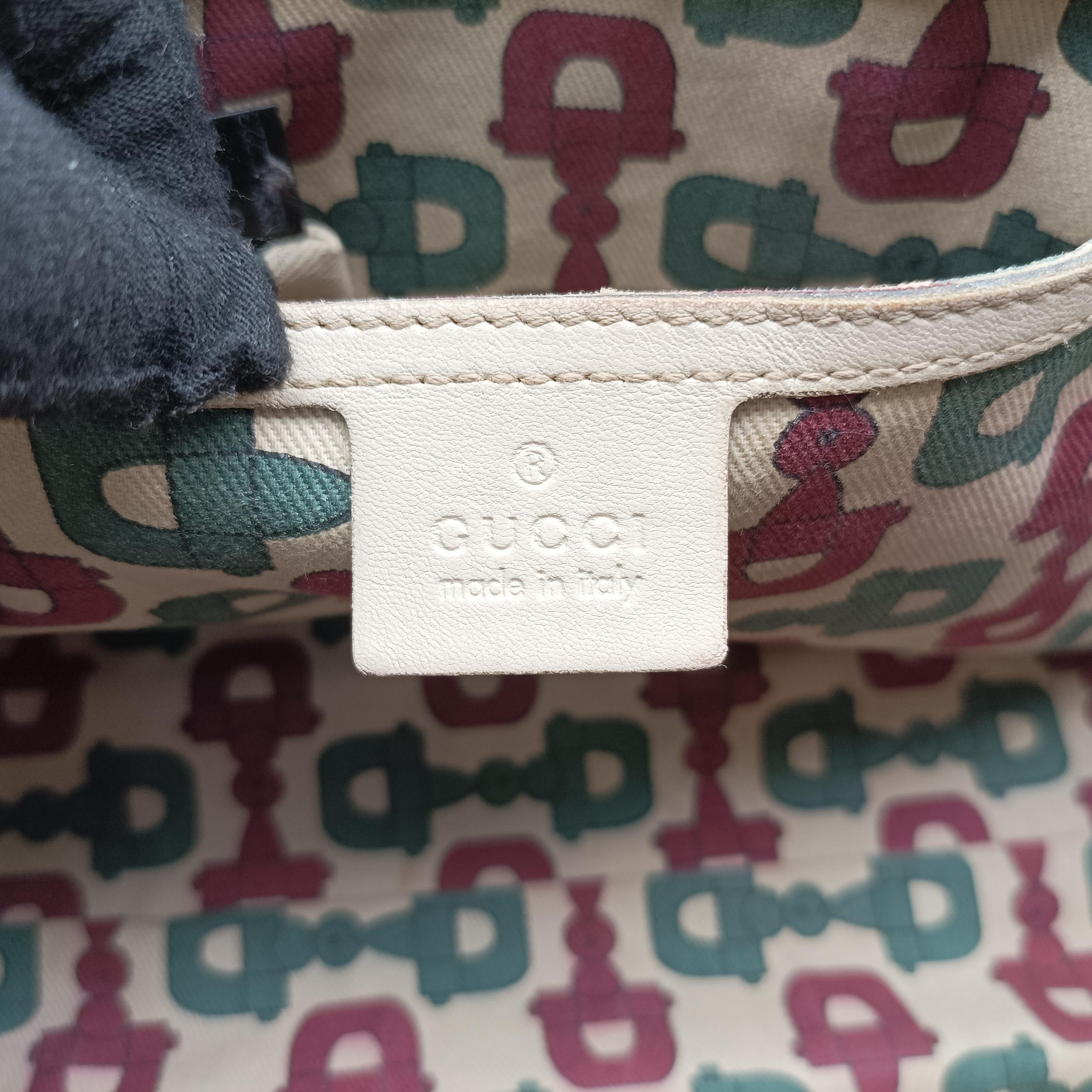 Vintage Gucci New Jackie White Leather 203494 handbag | stylenewstar