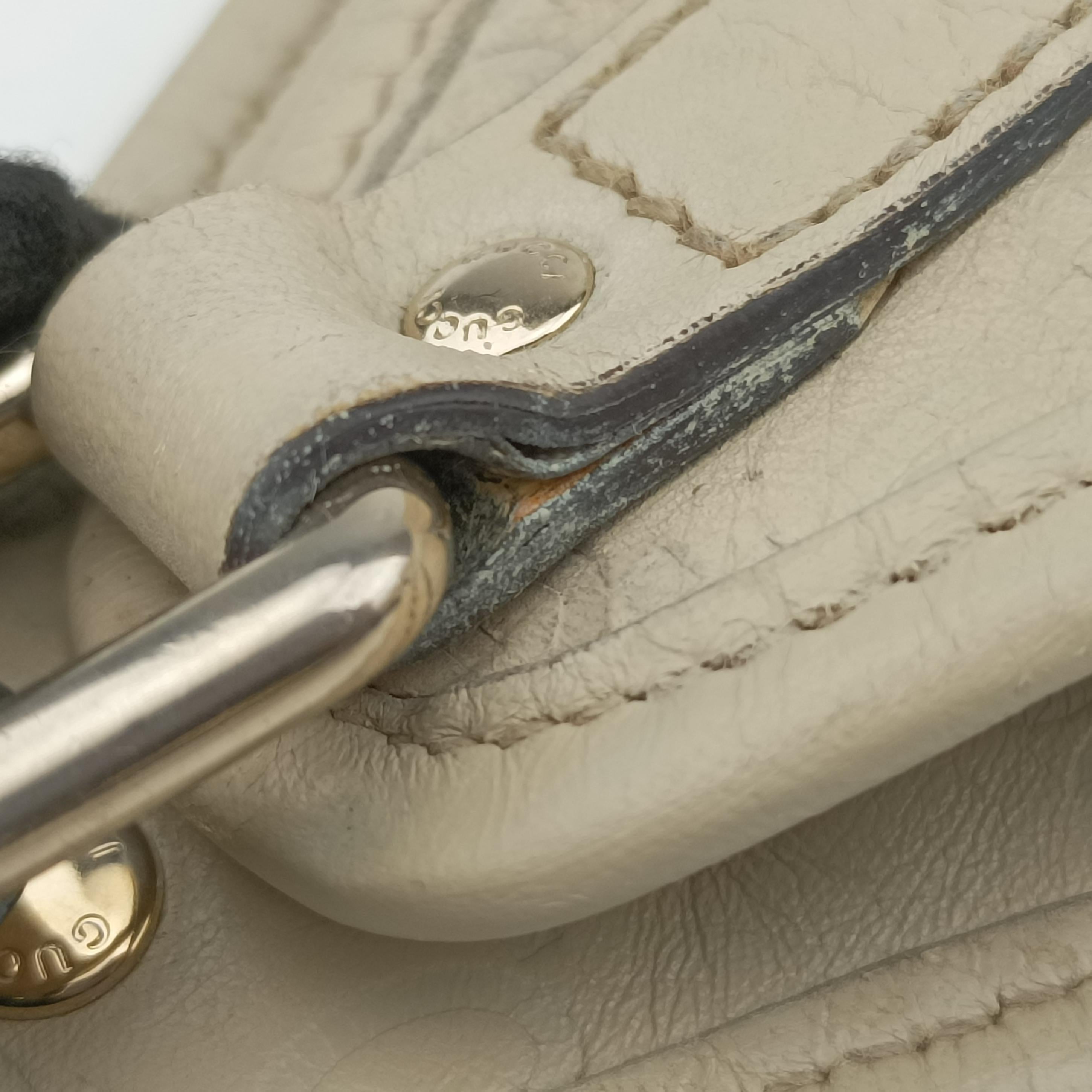 Vintage Gucci New Jackie White Leather 203494 handbag | stylenewstar