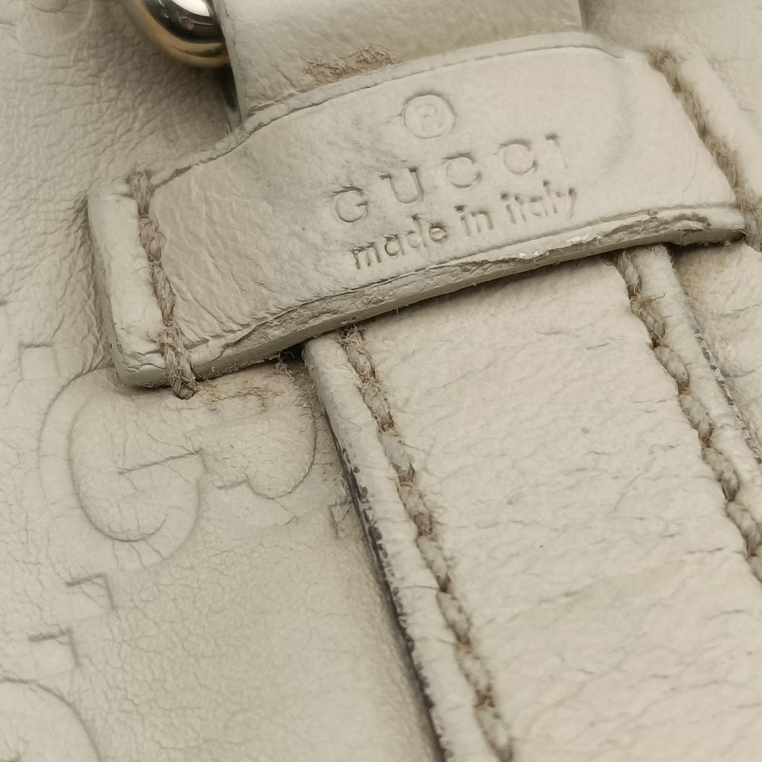 Vintage Gucci New Jackie White Leather 203494 handbag | stylenewstar