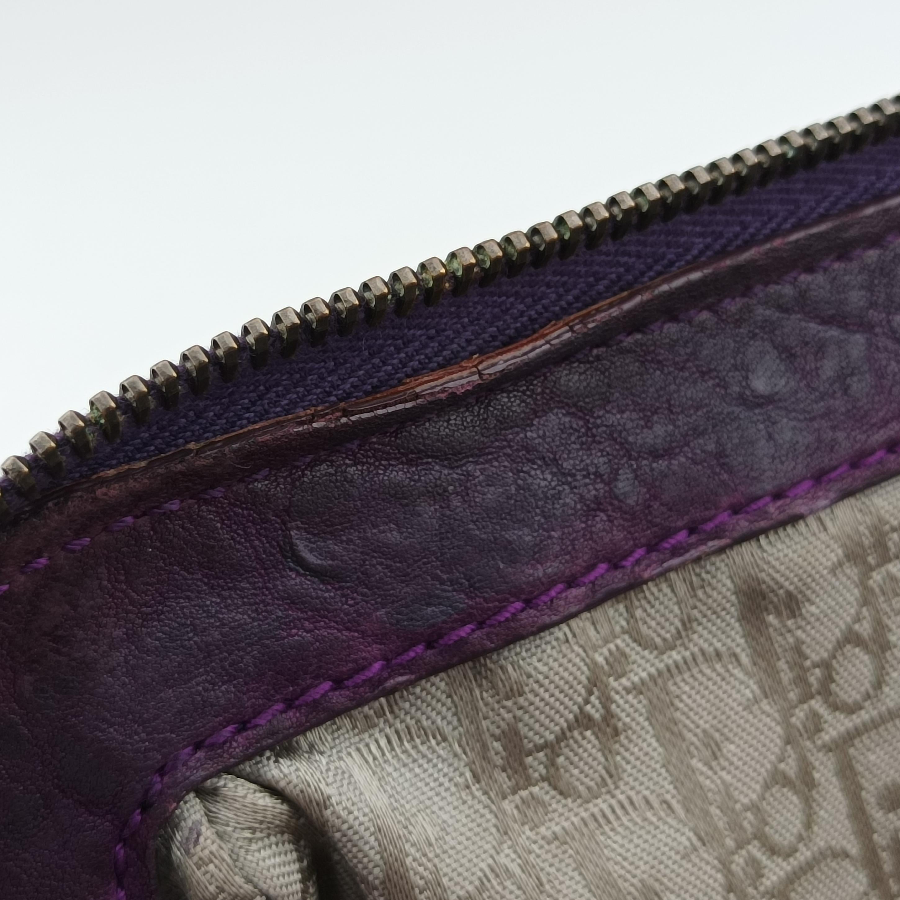 Pre-owned Christian Dior Plisse Purple lambskin  shoulderbag | stylenewstar