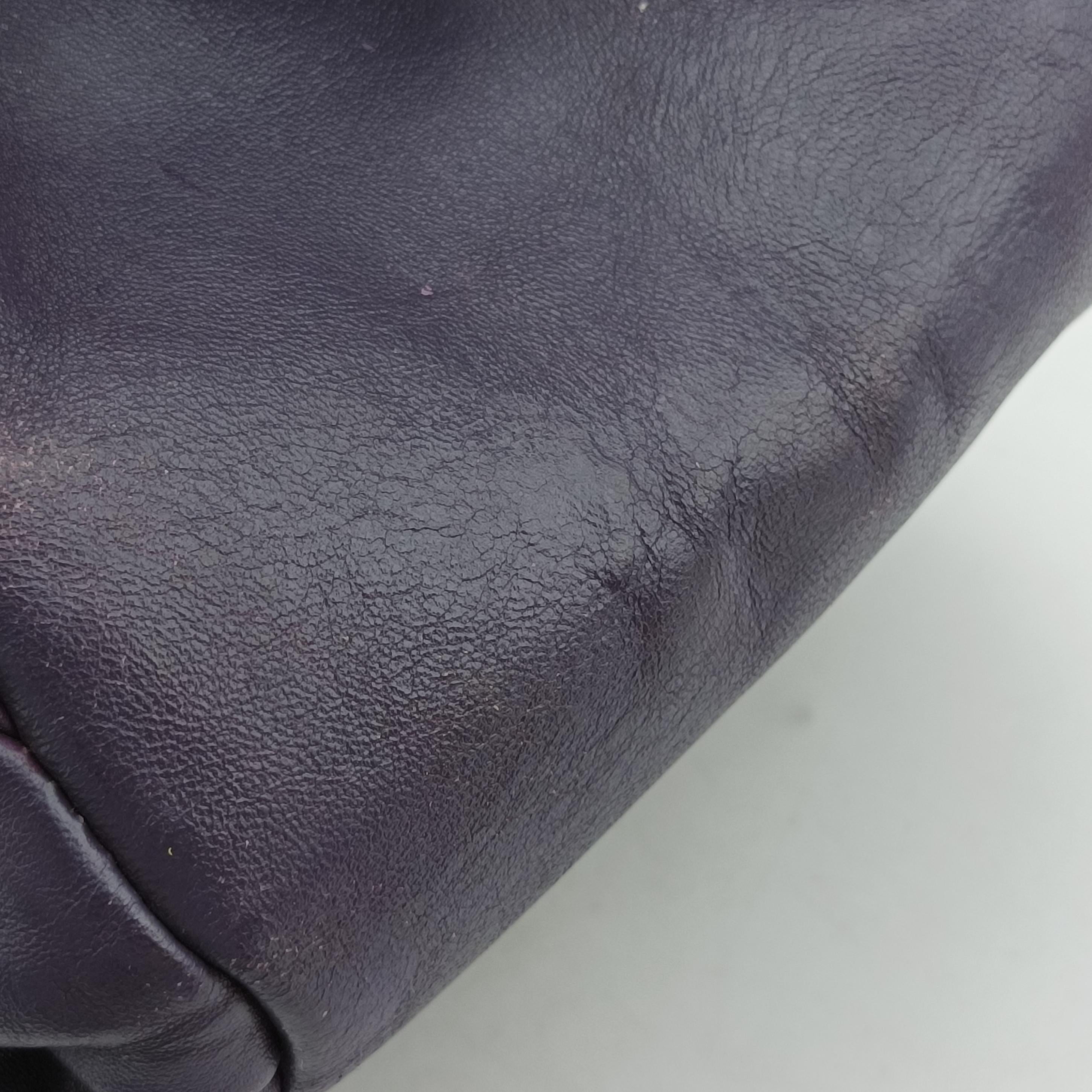 Pre-owned Christian Dior Plisse Purple lambskin  shoulderbag | stylenewstar