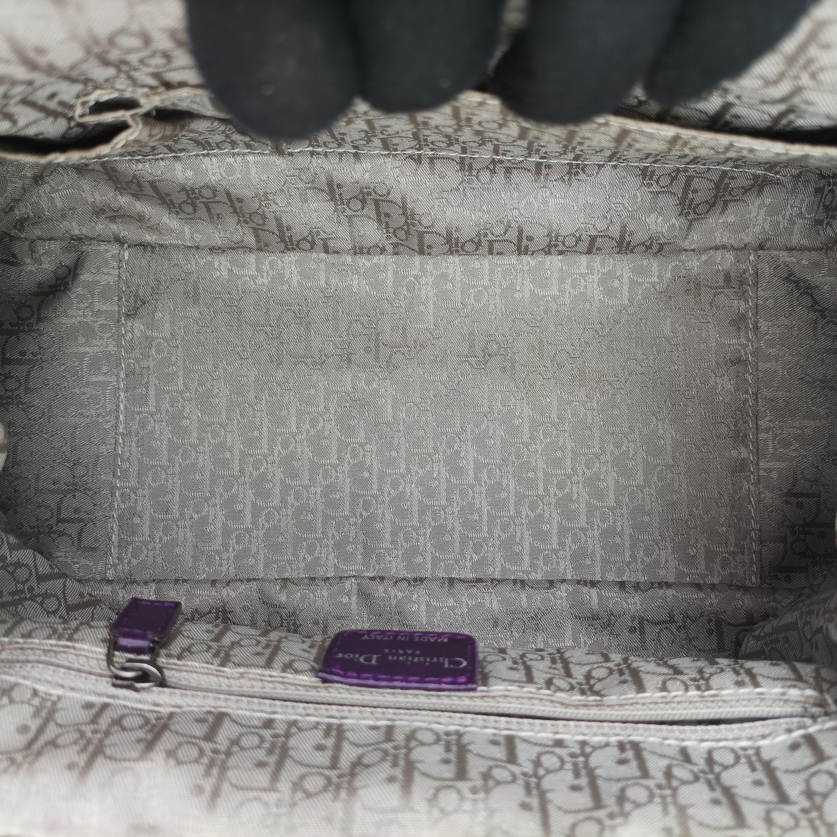 Pre-owned Christian Dior Plisse Purple lambskin  shoulderbag | stylenewstar
