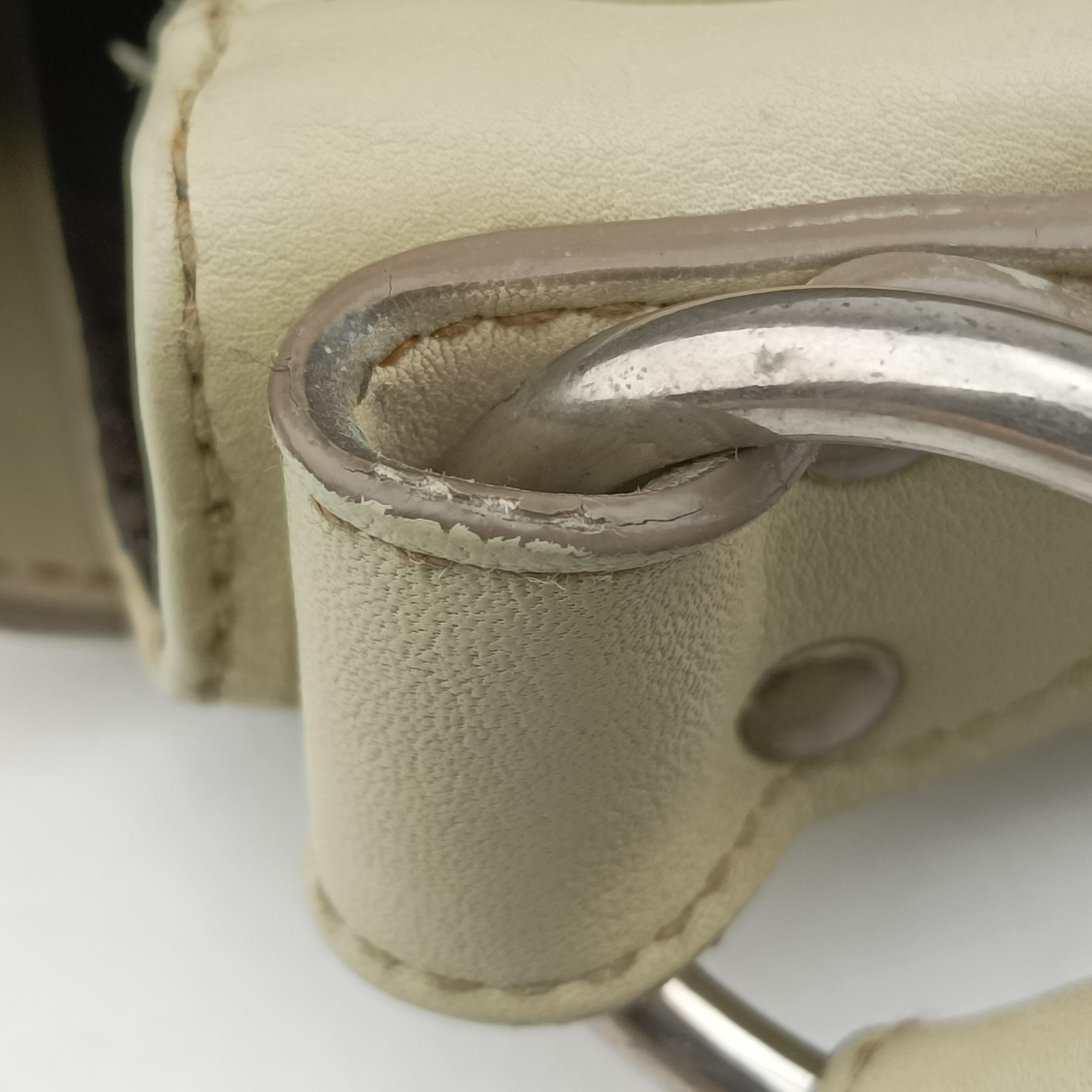 Pre-owned Christian Dior Gaucho White Leather  handbag | stylenewstar