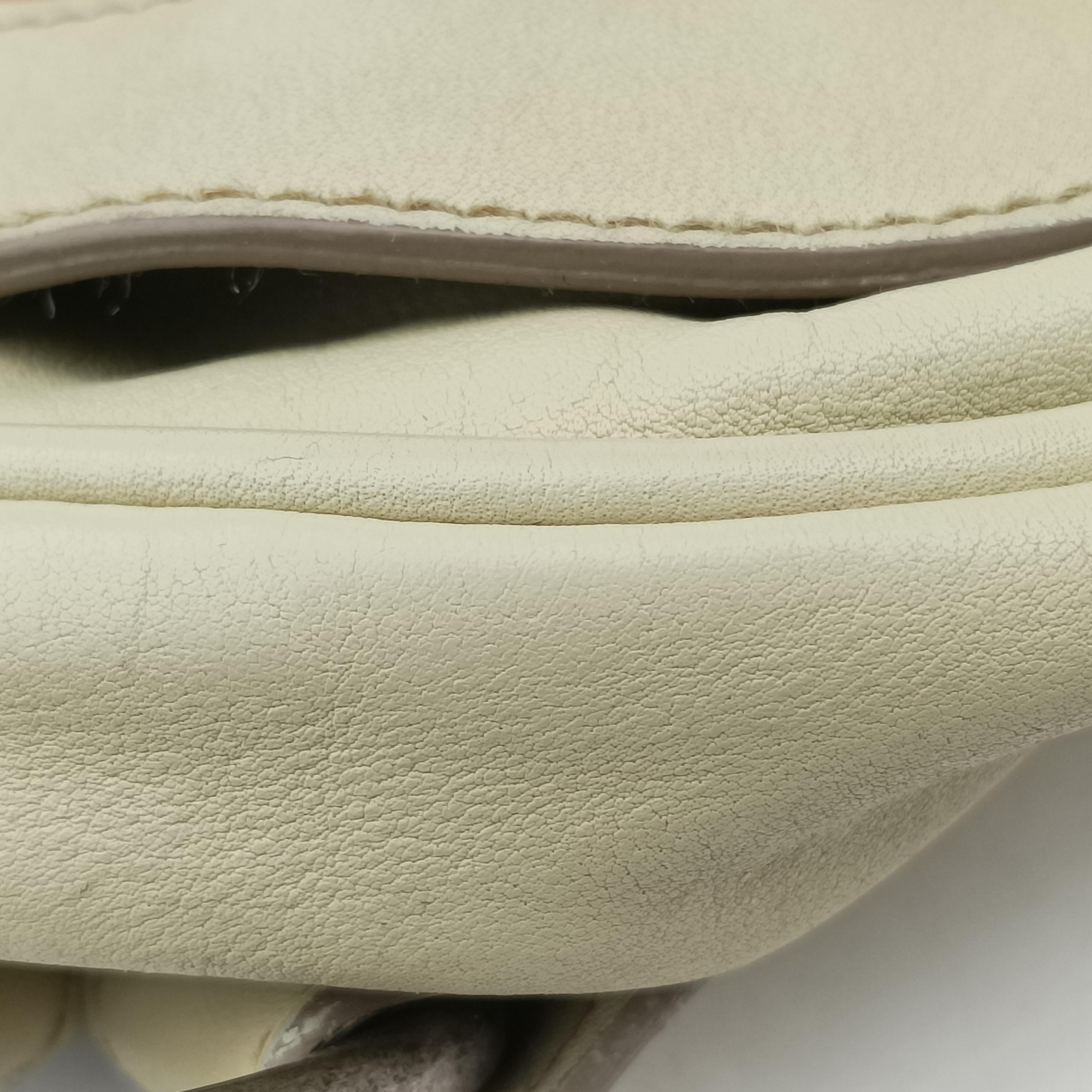 Pre-owned Christian Dior Gaucho White Leather  handbag | stylenewstar