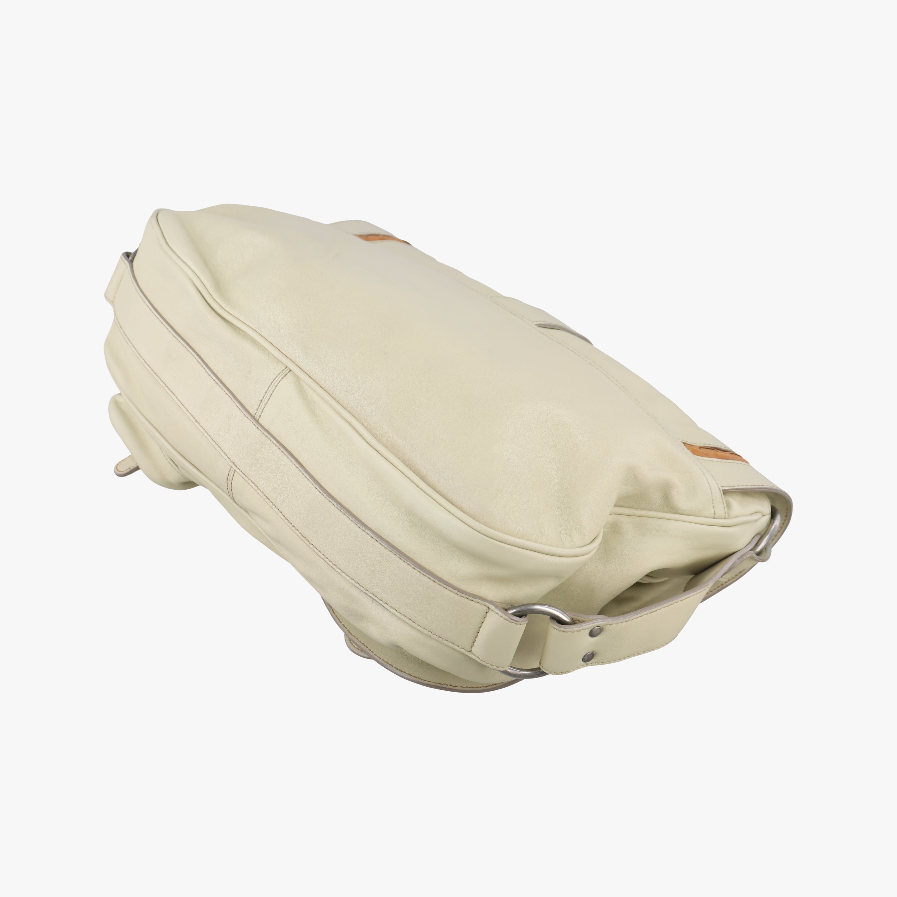 Pre-owned Christian Dior Gaucho White Leather  handbag | stylenewstar