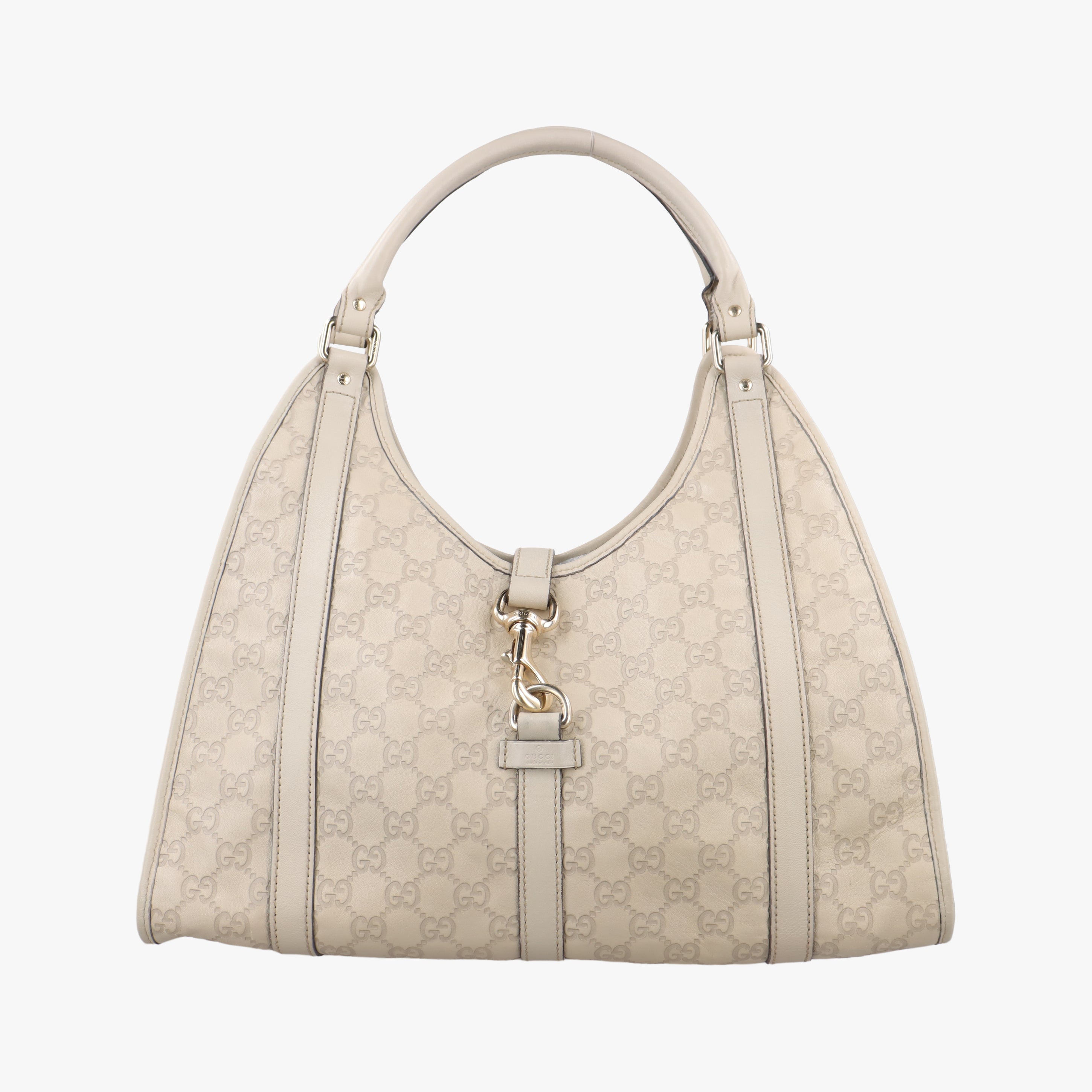 Secondhand Gucci New Jackie White Leather 203494 handbag | stylenewstar