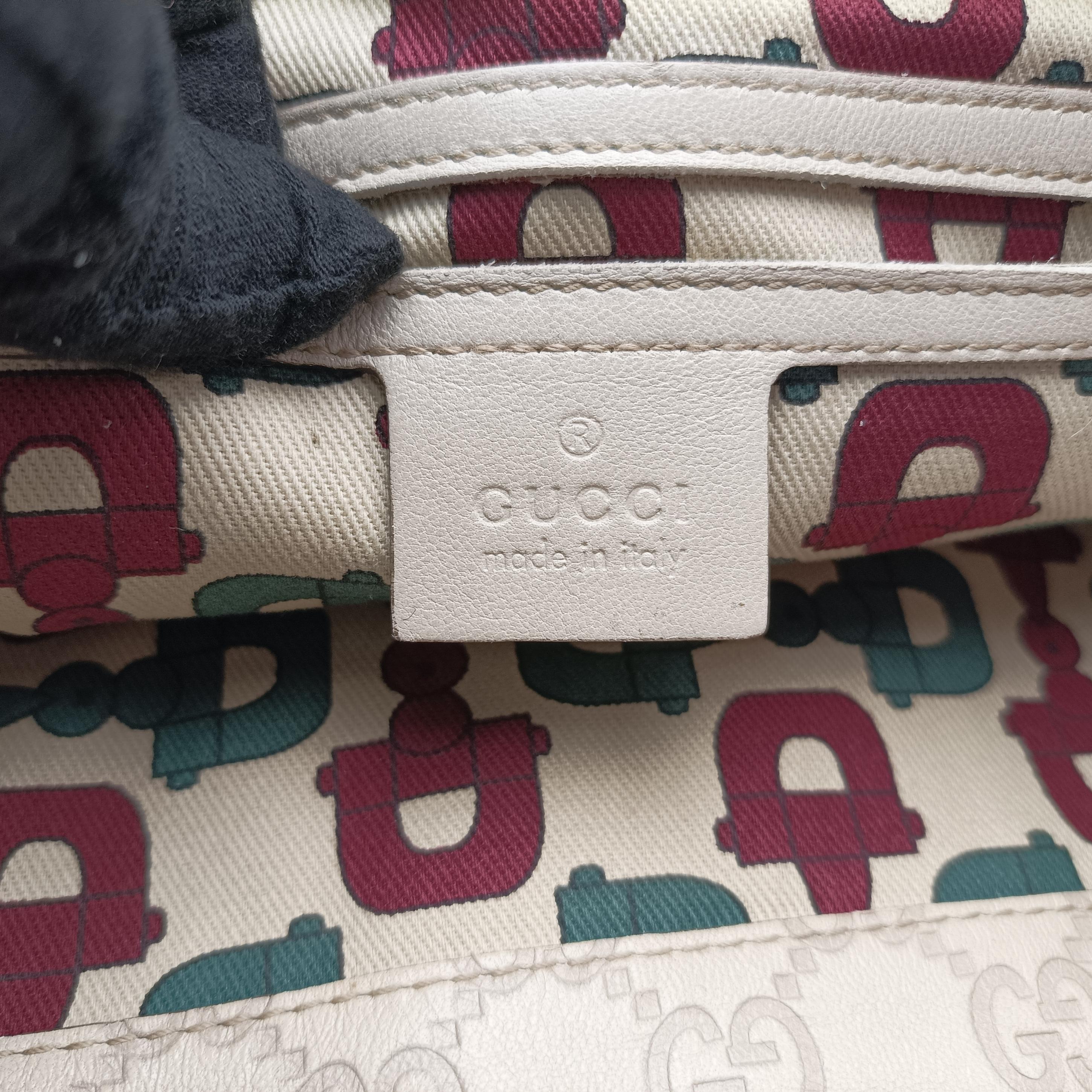 Secondhand Gucci New Jackie White Leather 203494 handbag | stylenewstar