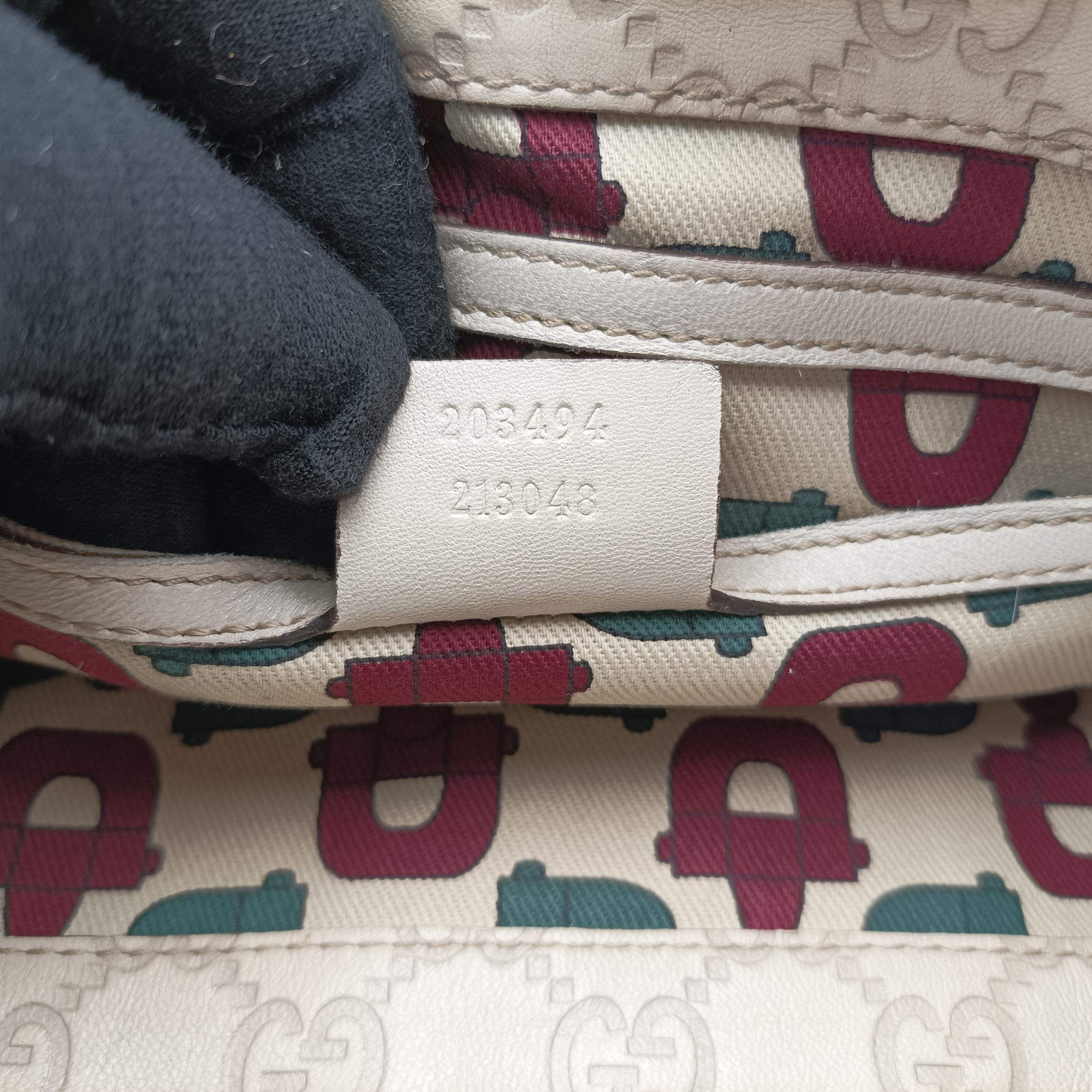 Secondhand Gucci New Jackie White Leather 203494 handbag | stylenewstar