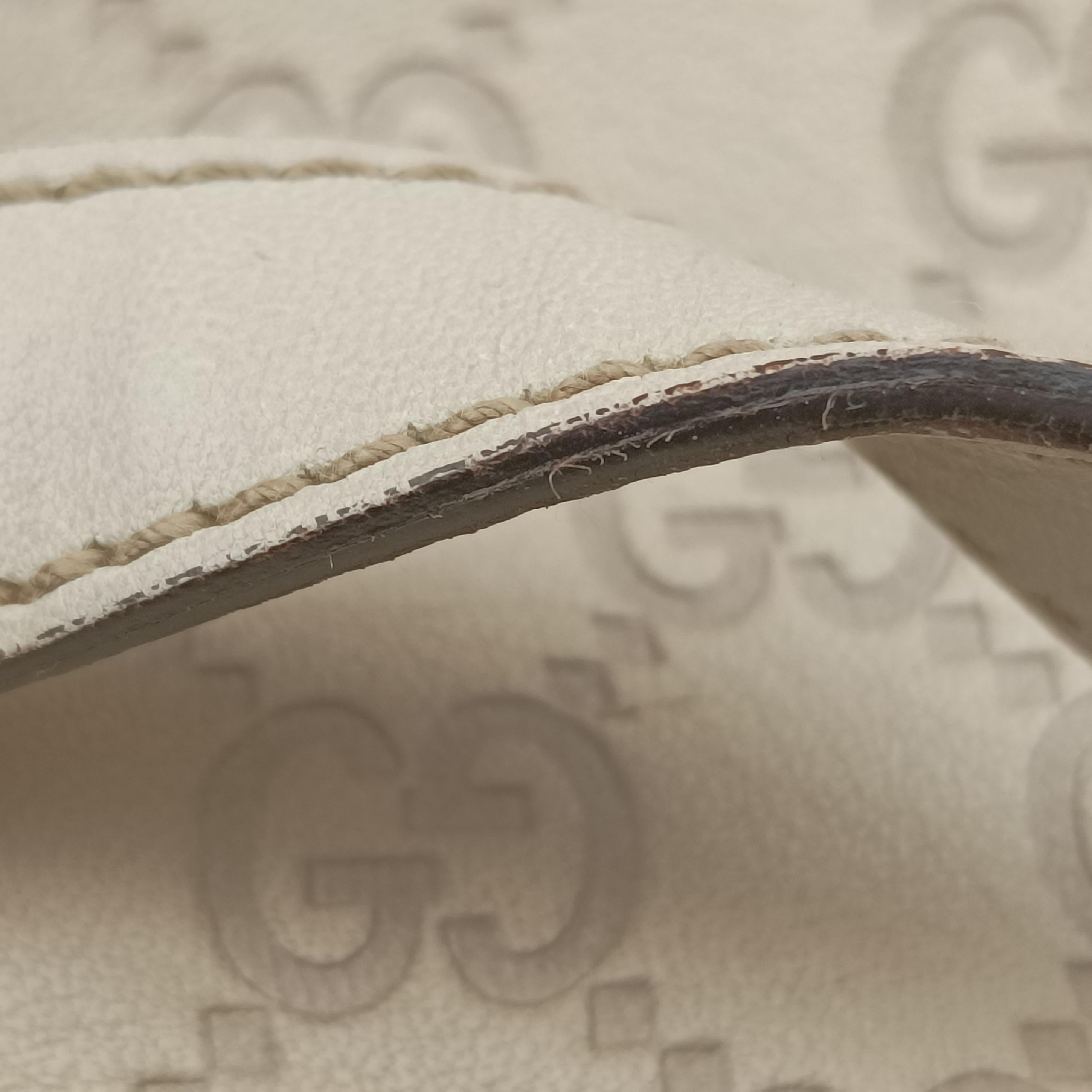 Secondhand Gucci New Jackie White Leather 203494 handbag | stylenewstar