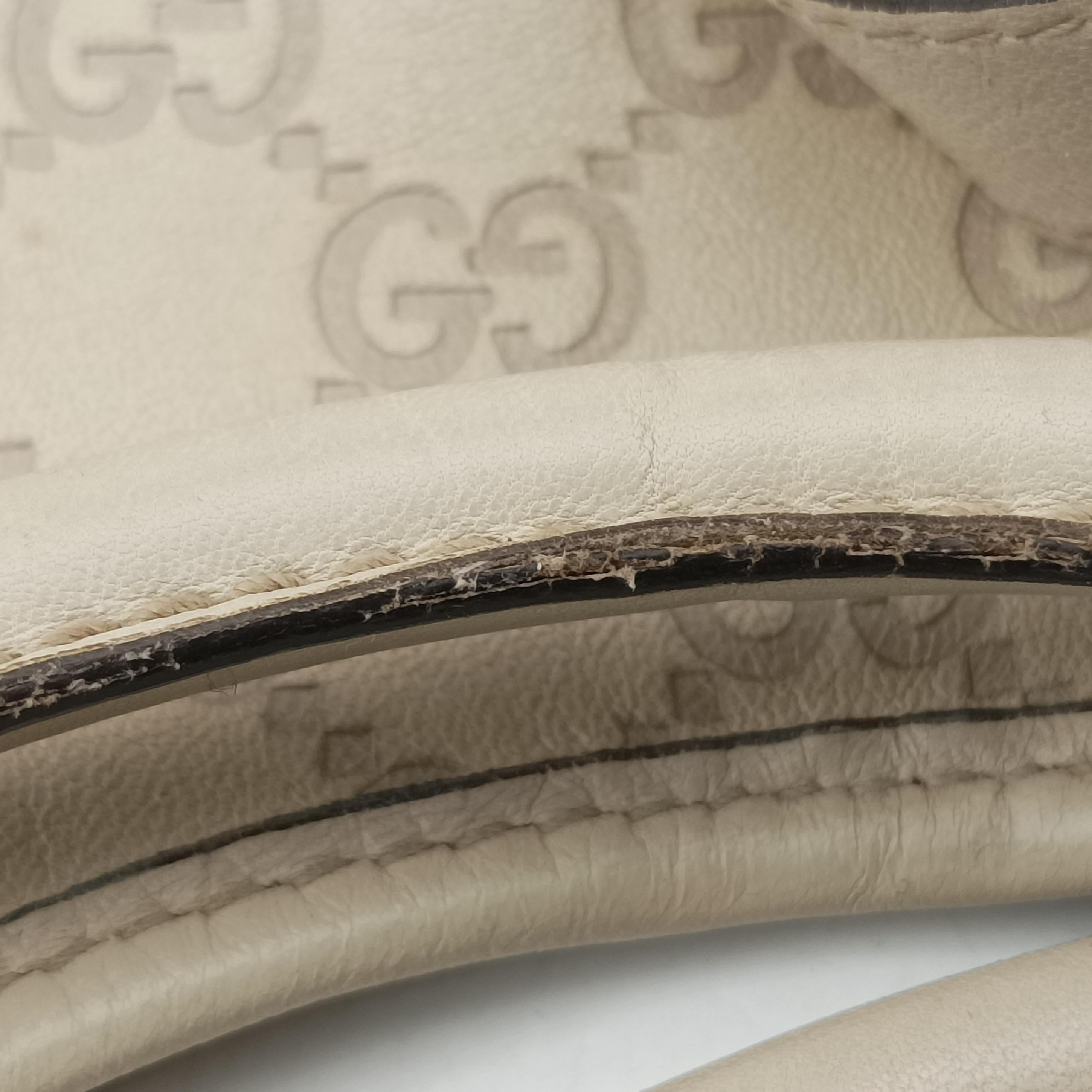 Secondhand Gucci New Jackie White Leather 203494 handbag | stylenewstar