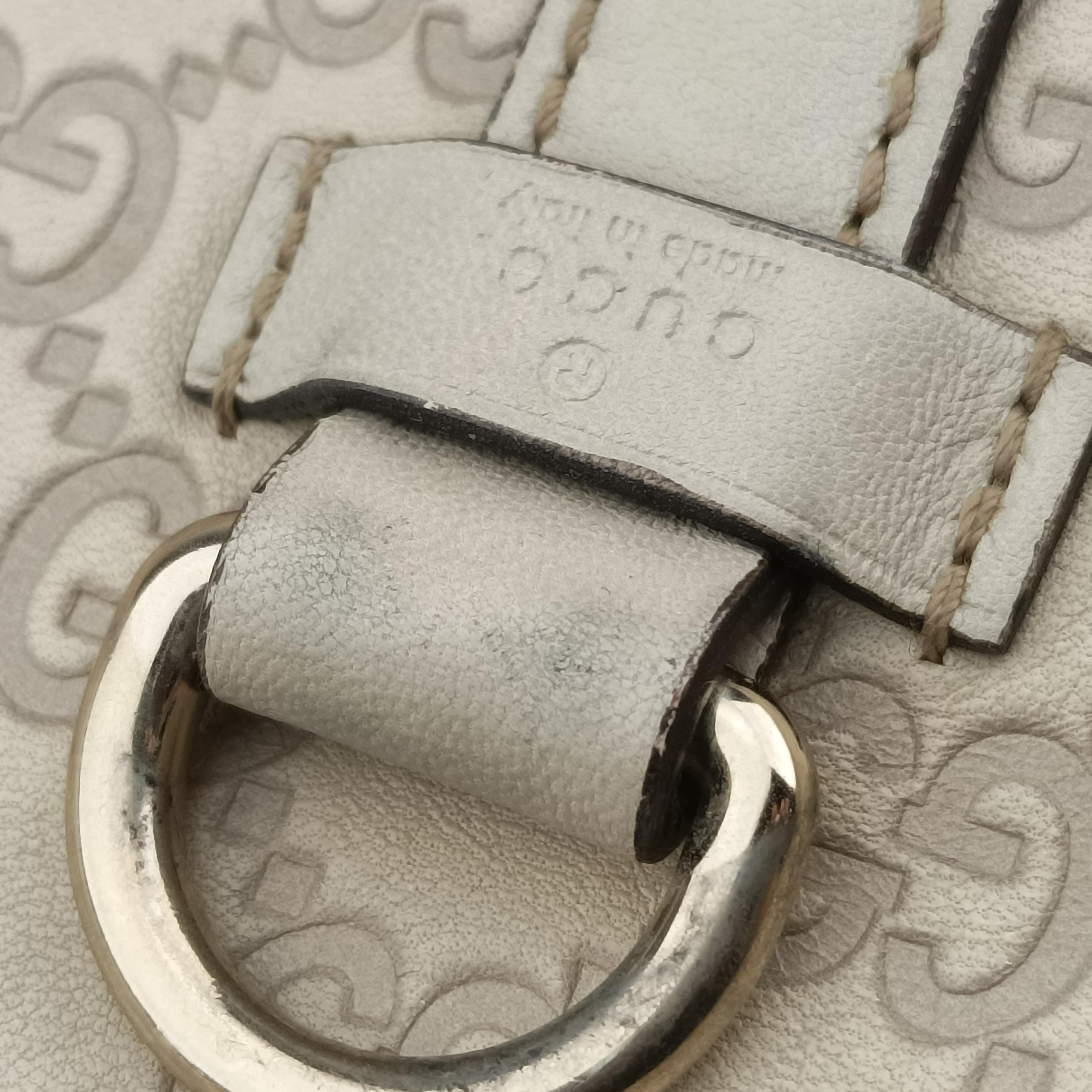 Secondhand Gucci New Jackie White Leather 203494 handbag | stylenewstar