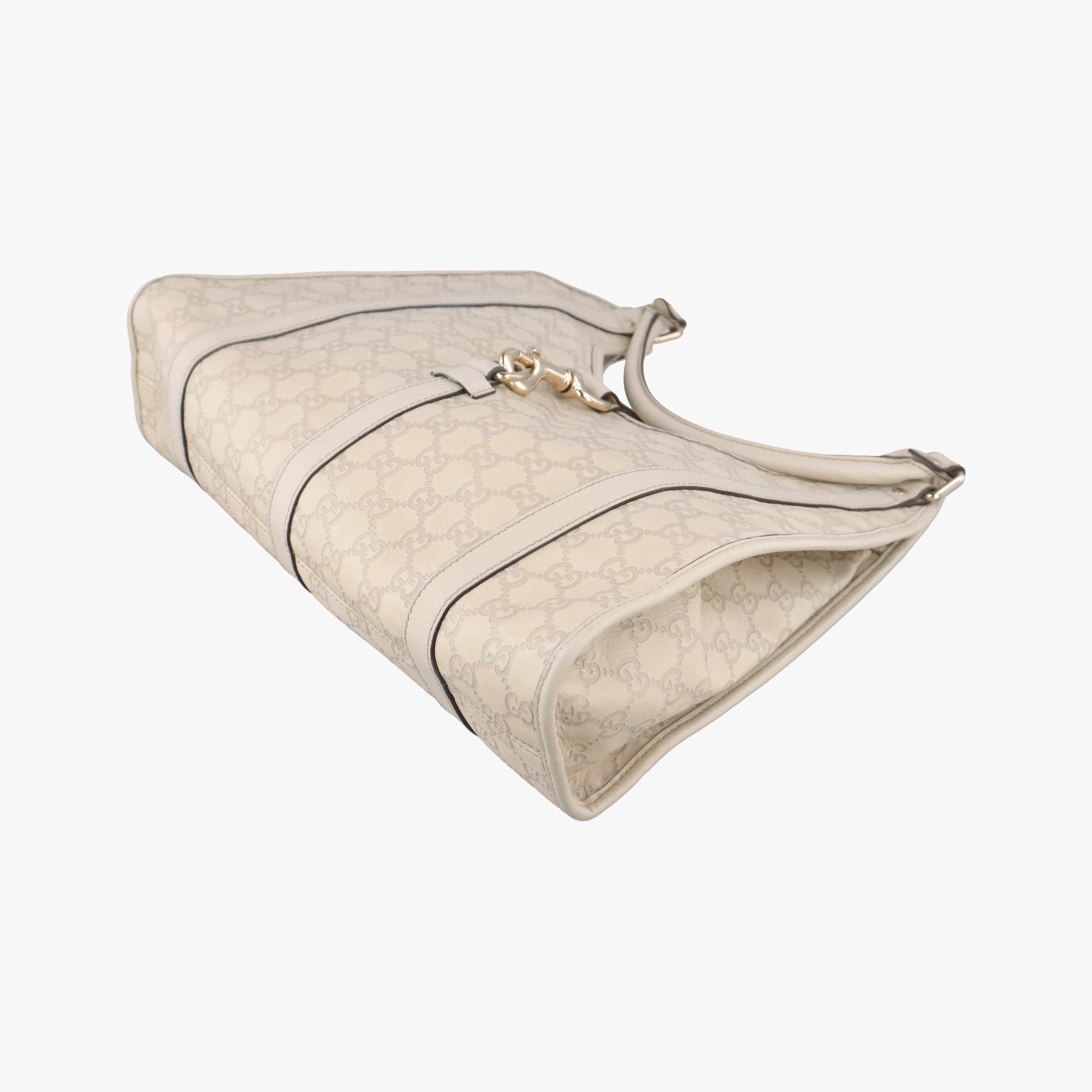 Secondhand Gucci New Jackie White Leather 203494 handbag | stylenewstar