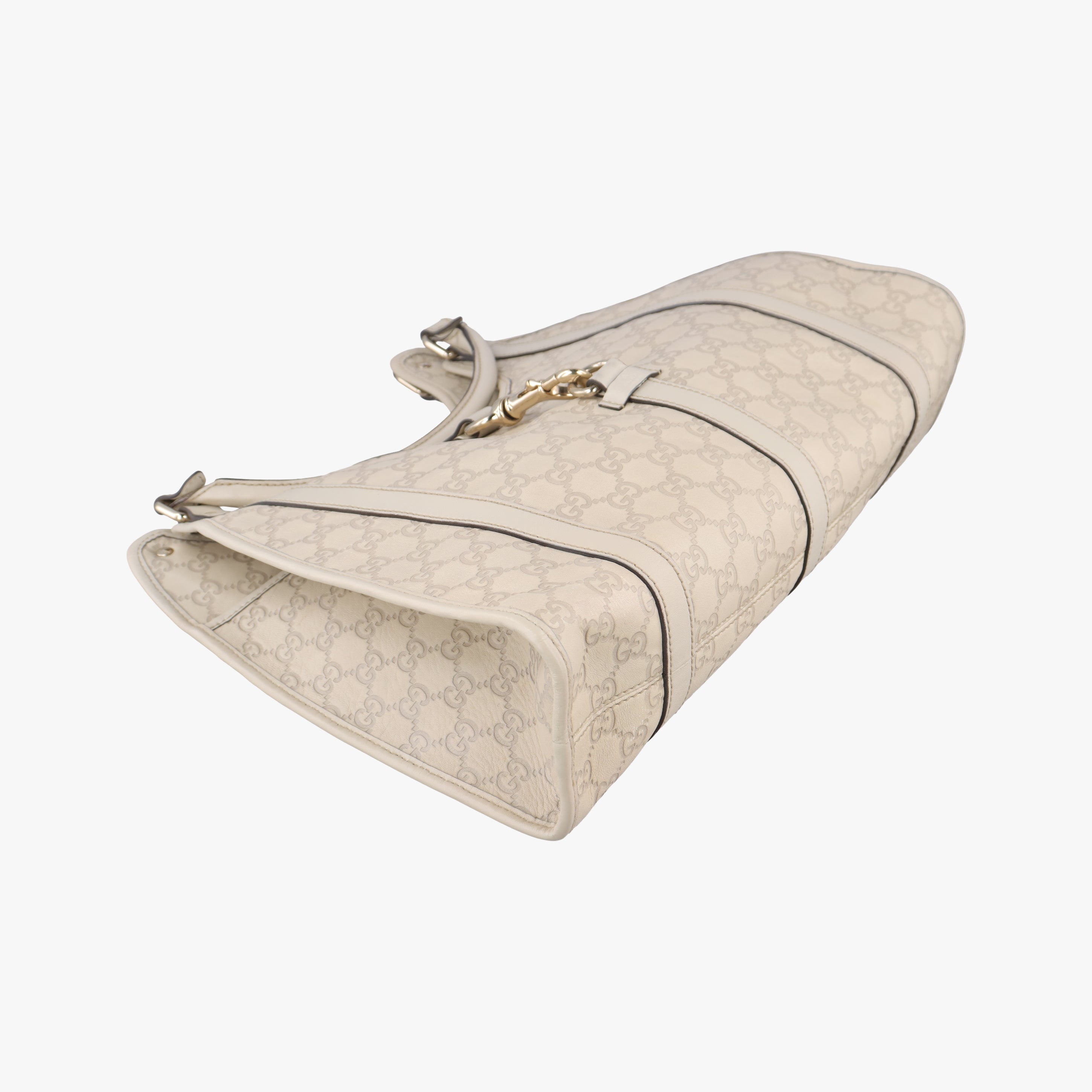 Secondhand Gucci New Jackie White Leather 203494 handbag | stylenewstar