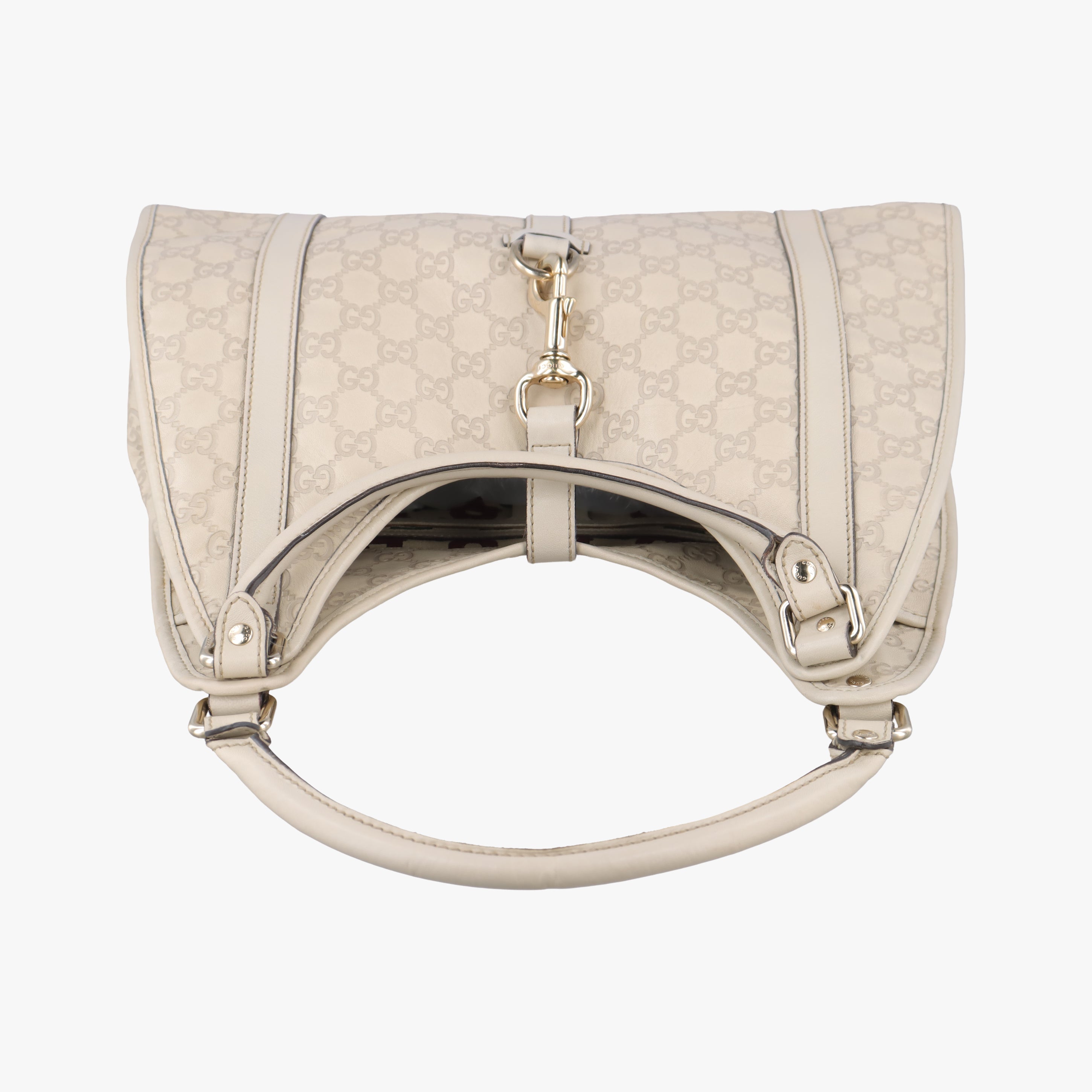 Secondhand Gucci New Jackie White Leather 203494 handbag | stylenewstar