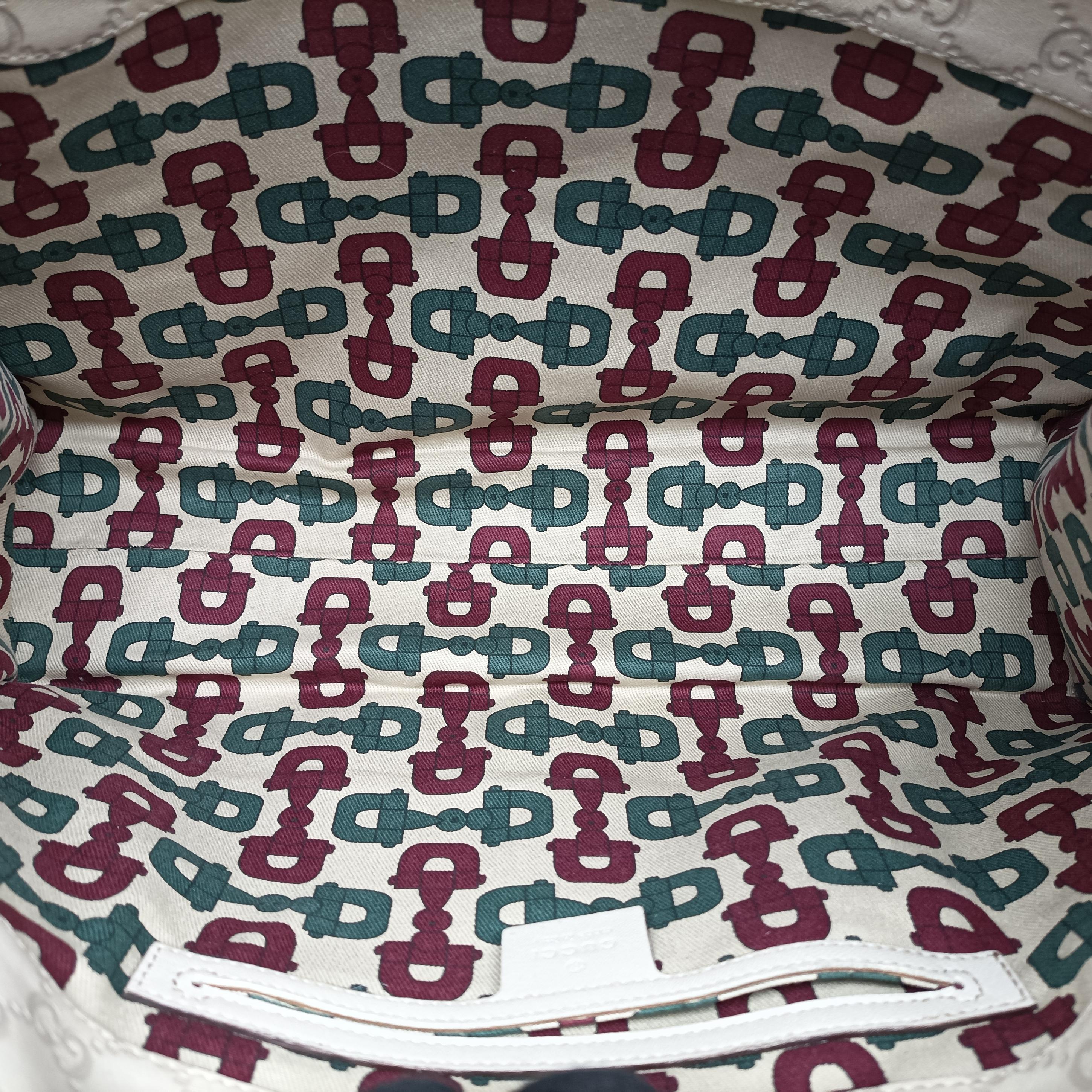Secondhand Gucci New Jackie White Leather 203494 handbag | stylenewstar