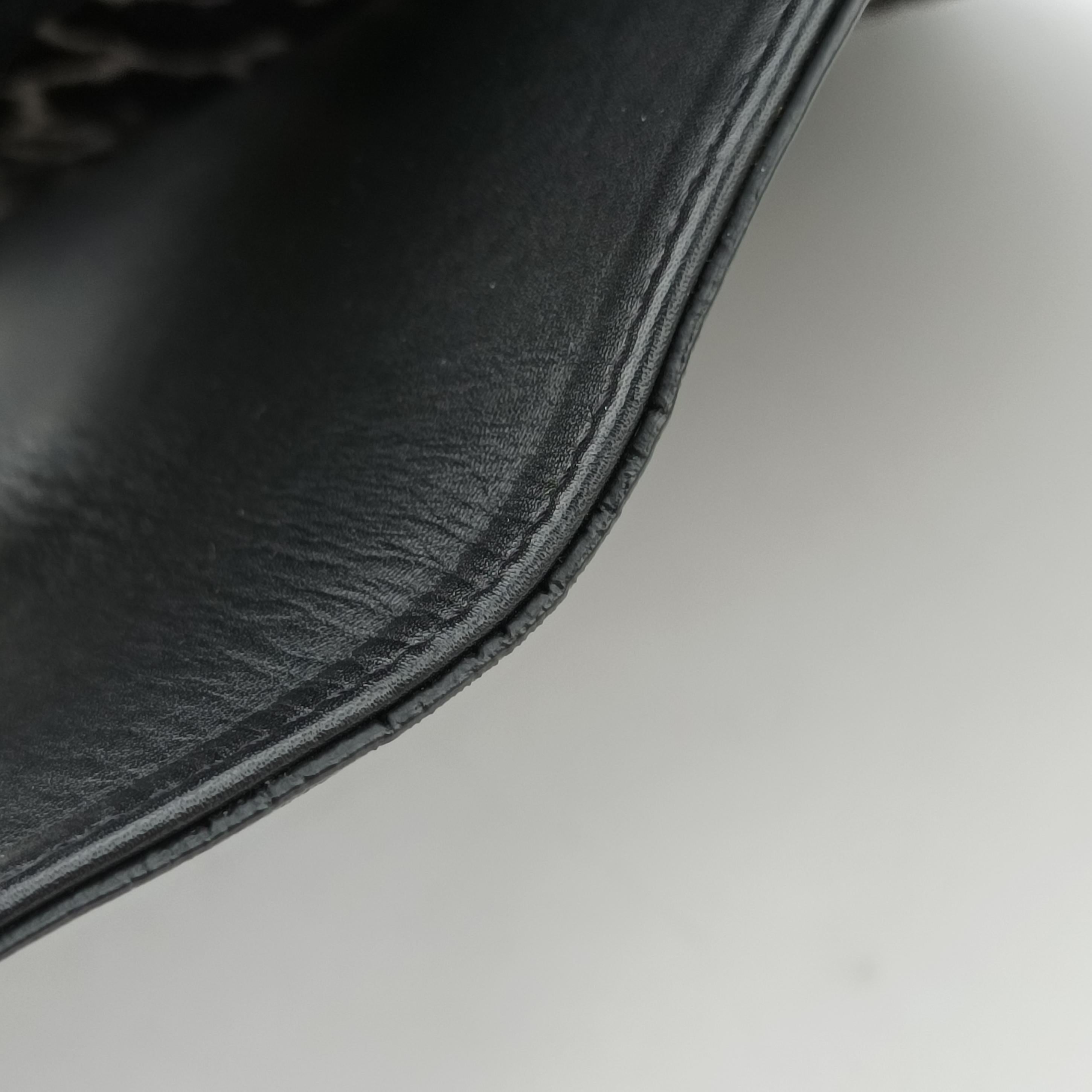 Pre-owned VERSACE medusa Black×Multicolour ponyhair×leather  shoulderbag | stylenewstar